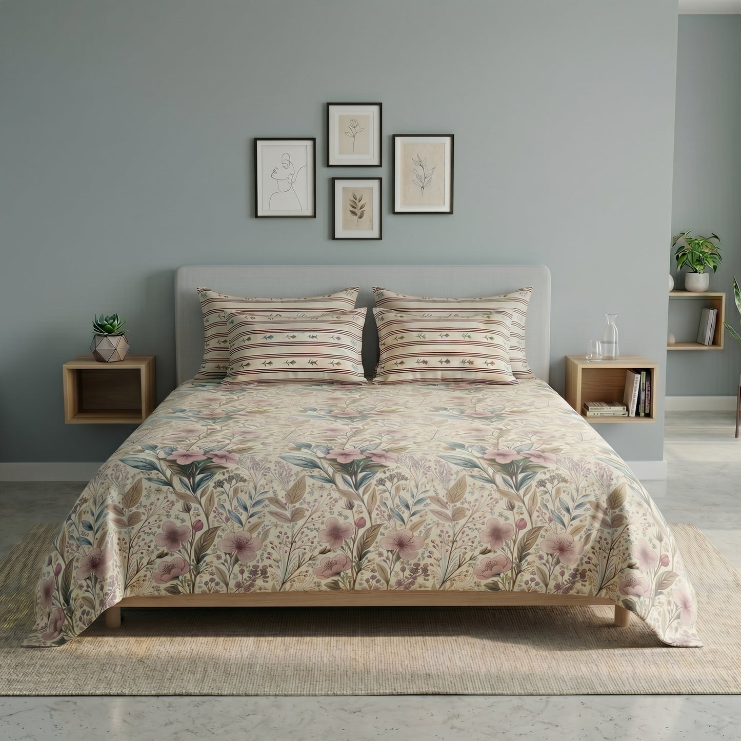 IVB003 Cotton Bed Sheet Set