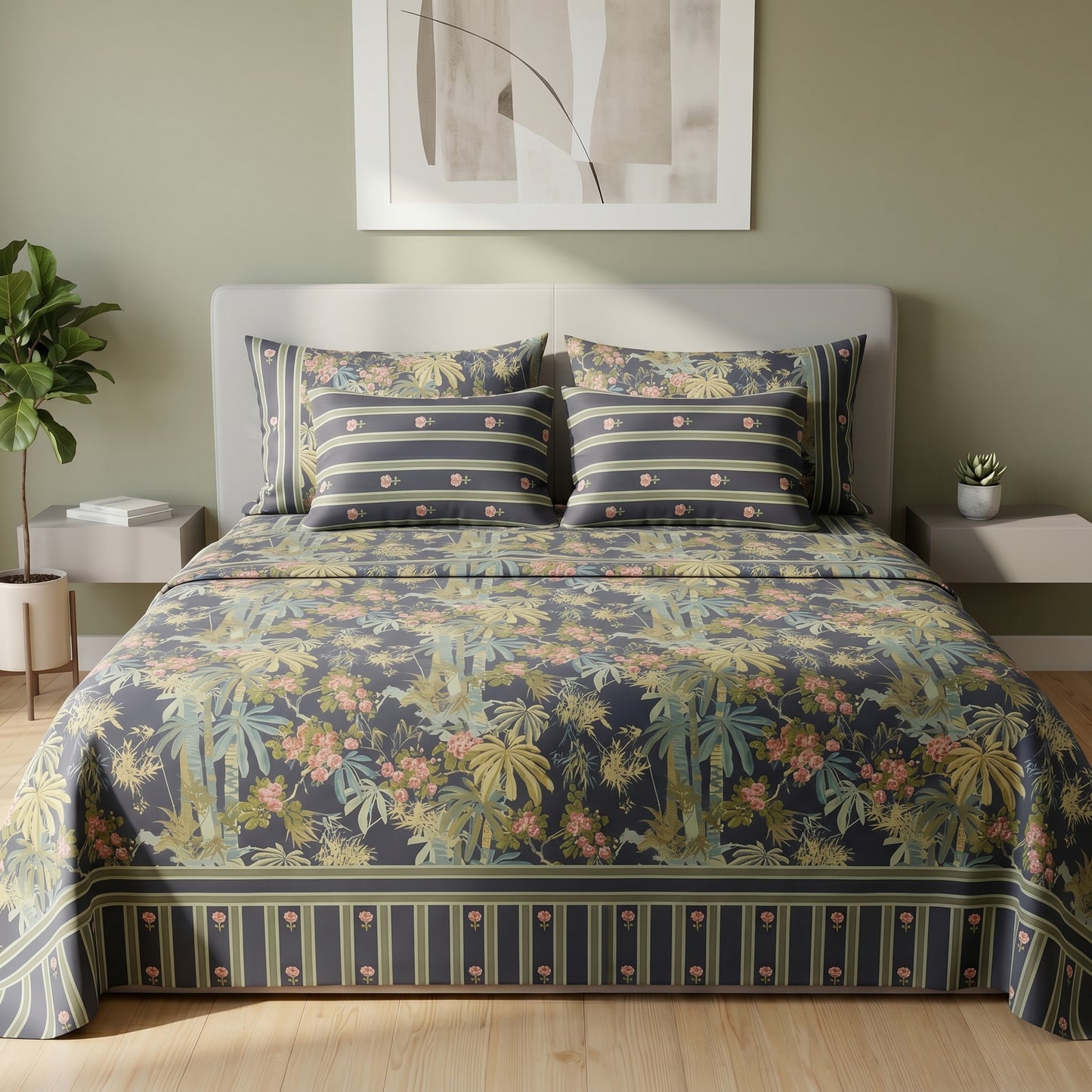 IVB002 Cotton Bed Sheet Set