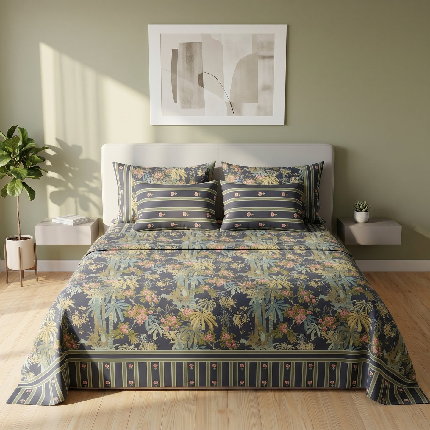 IVB002 Cotton Bed Sheet Set