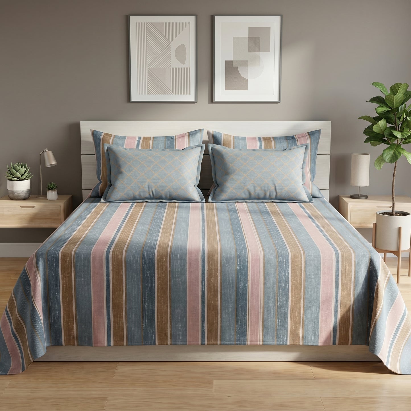 IVB004 Cotton Bed Sheet Set