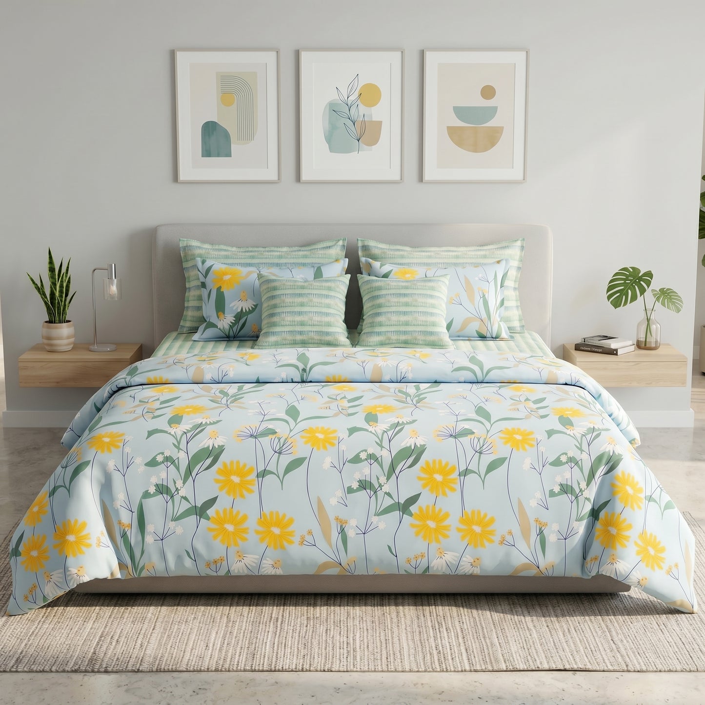 IV925 Cotton Comforter Set - Light Filling