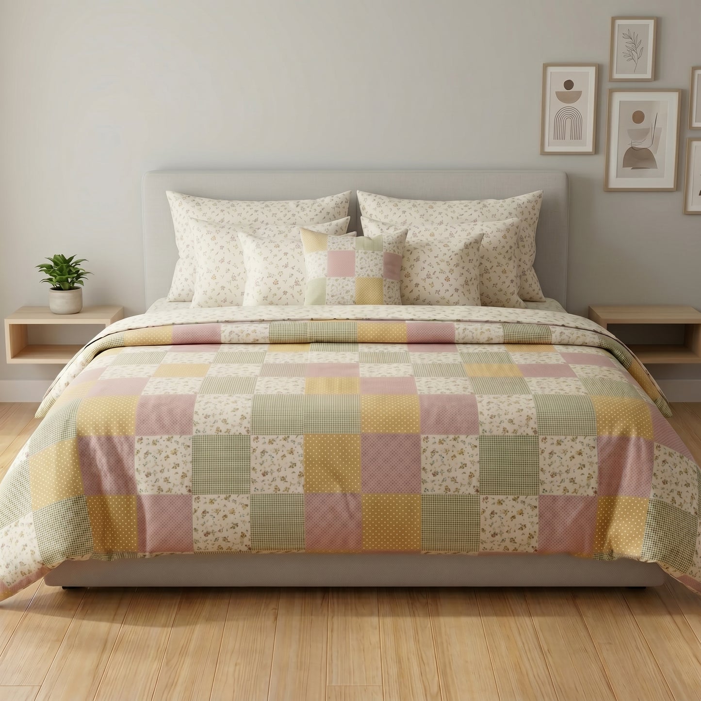 IV924 Cotton Duvet Cover Set - Without Filling