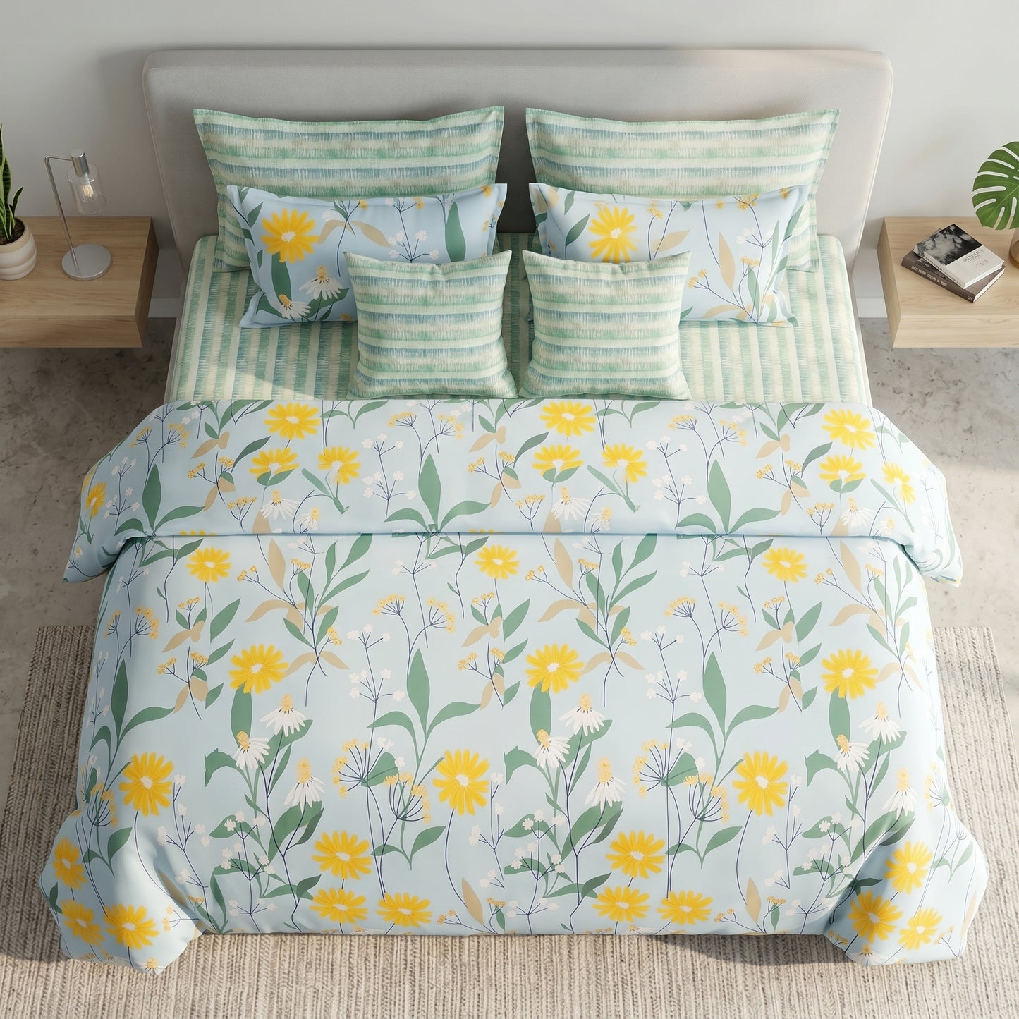 IV925 Cotton Comforter Set - Light Filling