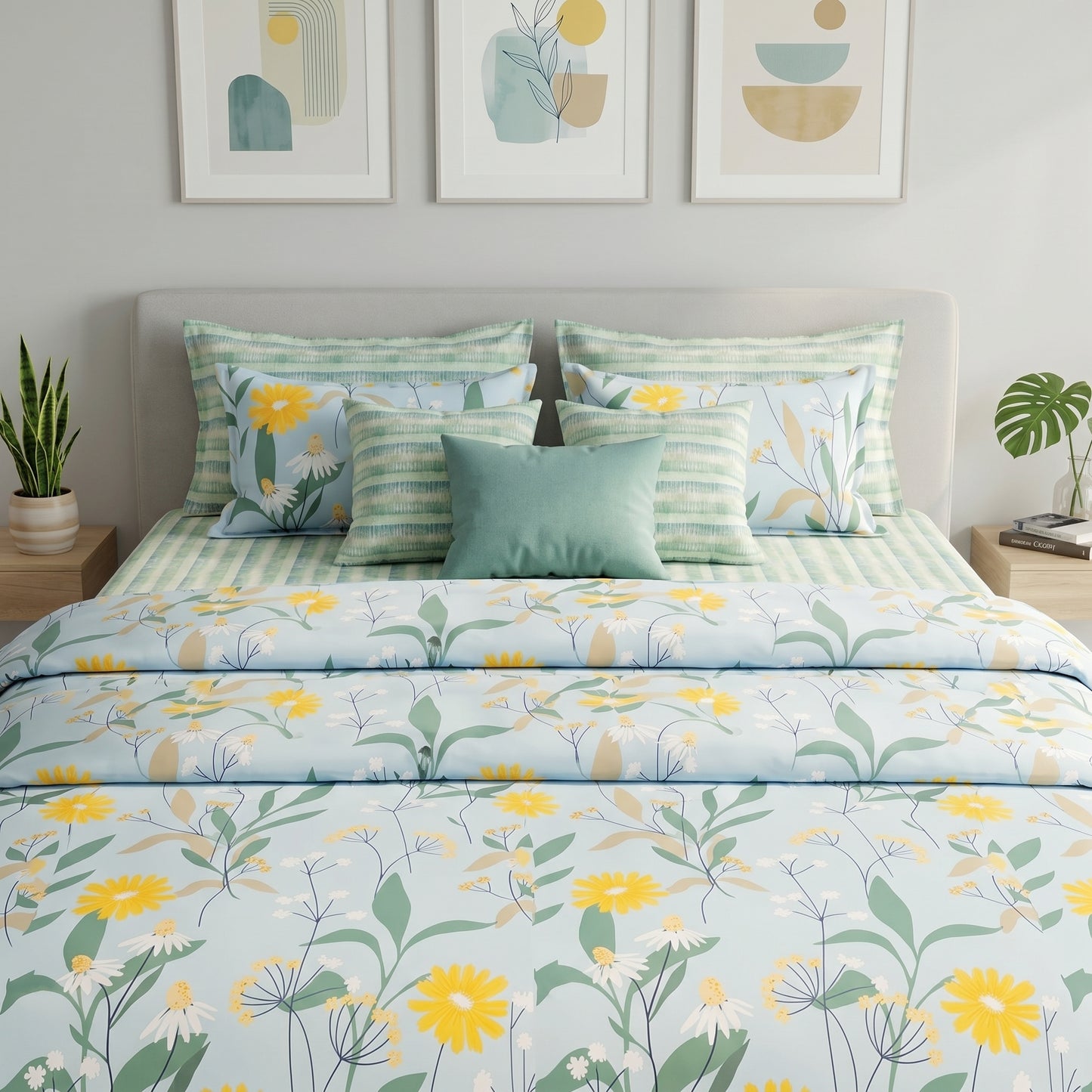 IV925 Cotton Comforter Set - Light Filling