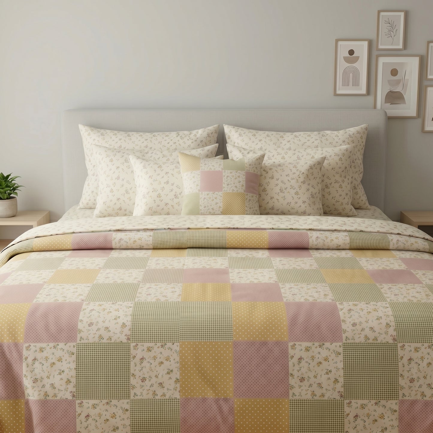 IV924 Cotton Duvet Cover Set - Without Filling