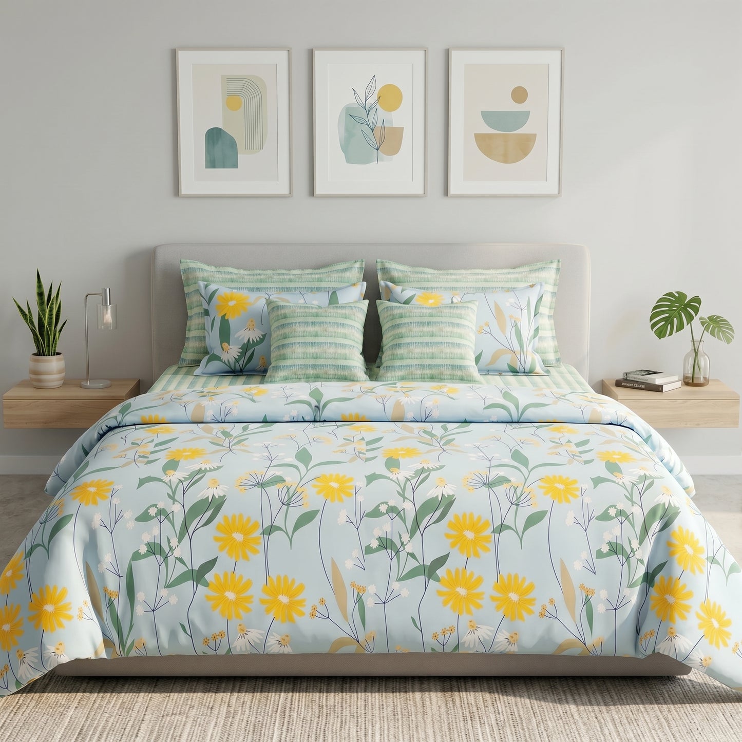IV925 Cotton Comforter Set - Light Filling
