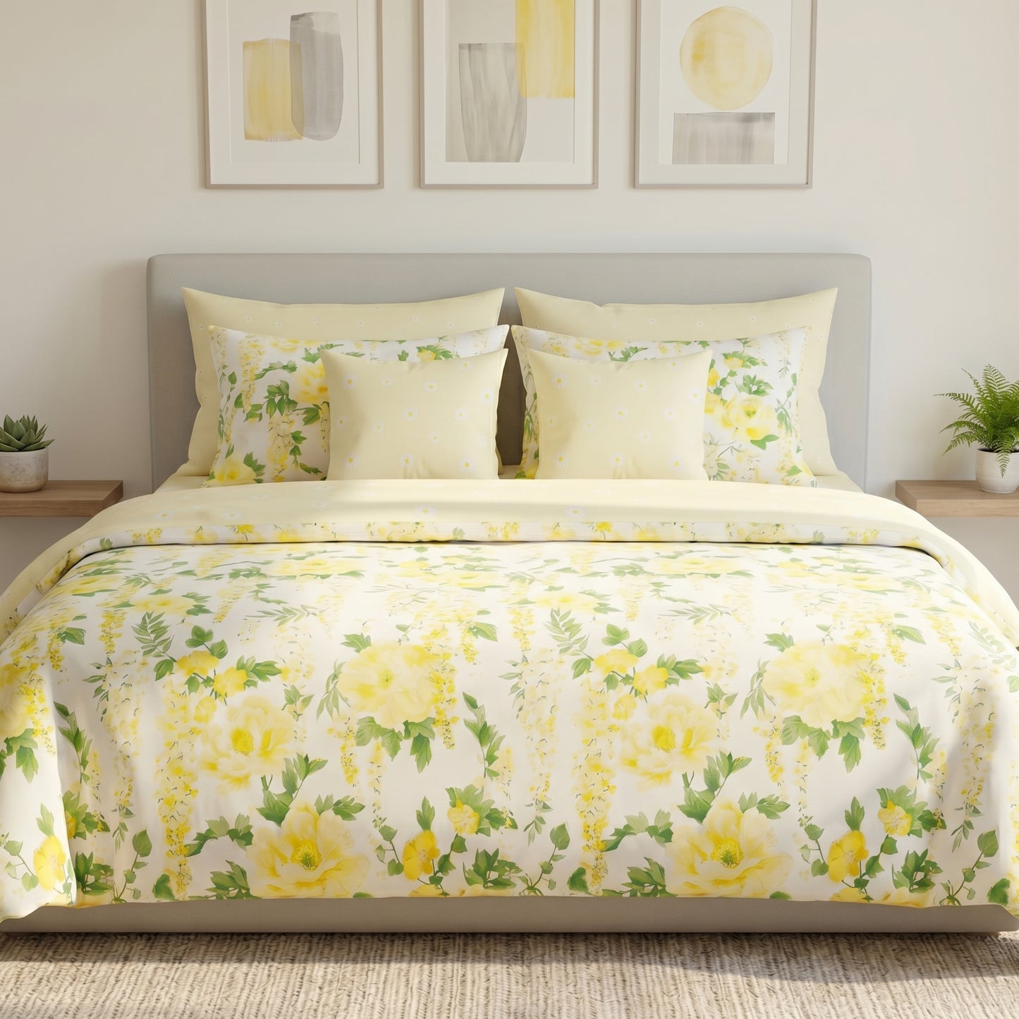 IV926 Cotton Comforter Set - Light Filling