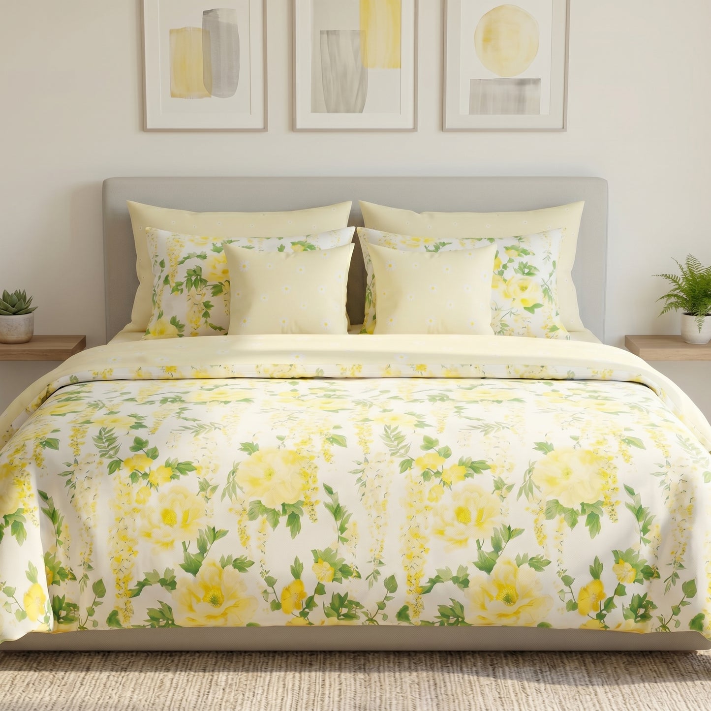 IV926 Cotton Comforter Set - Light Filling