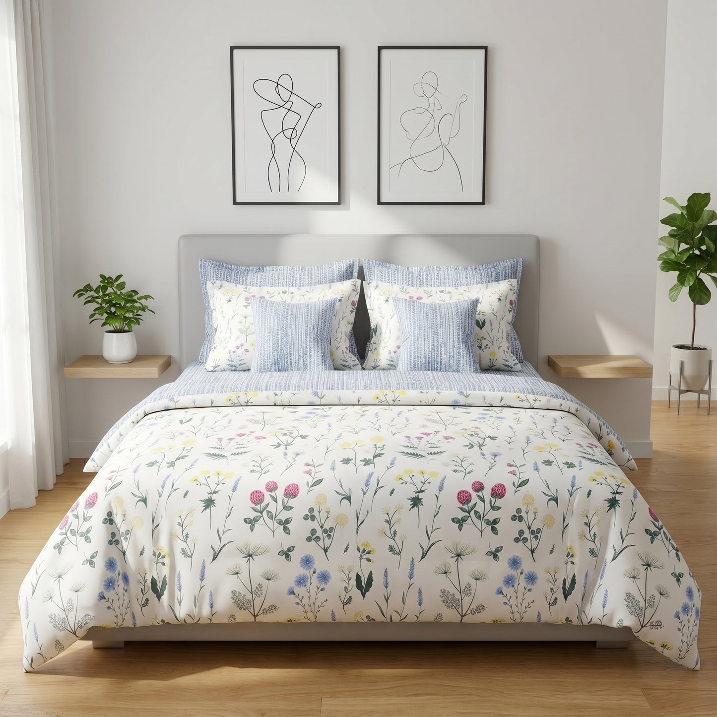 IV900 Cotton Duvet Cover Set - Without Filling