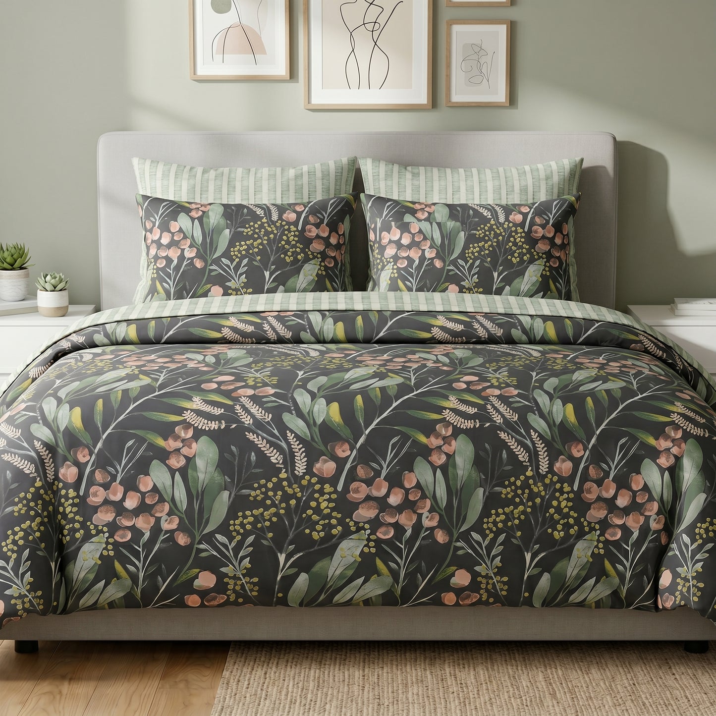 IV933 Cotton Comforter Set - Light Filling