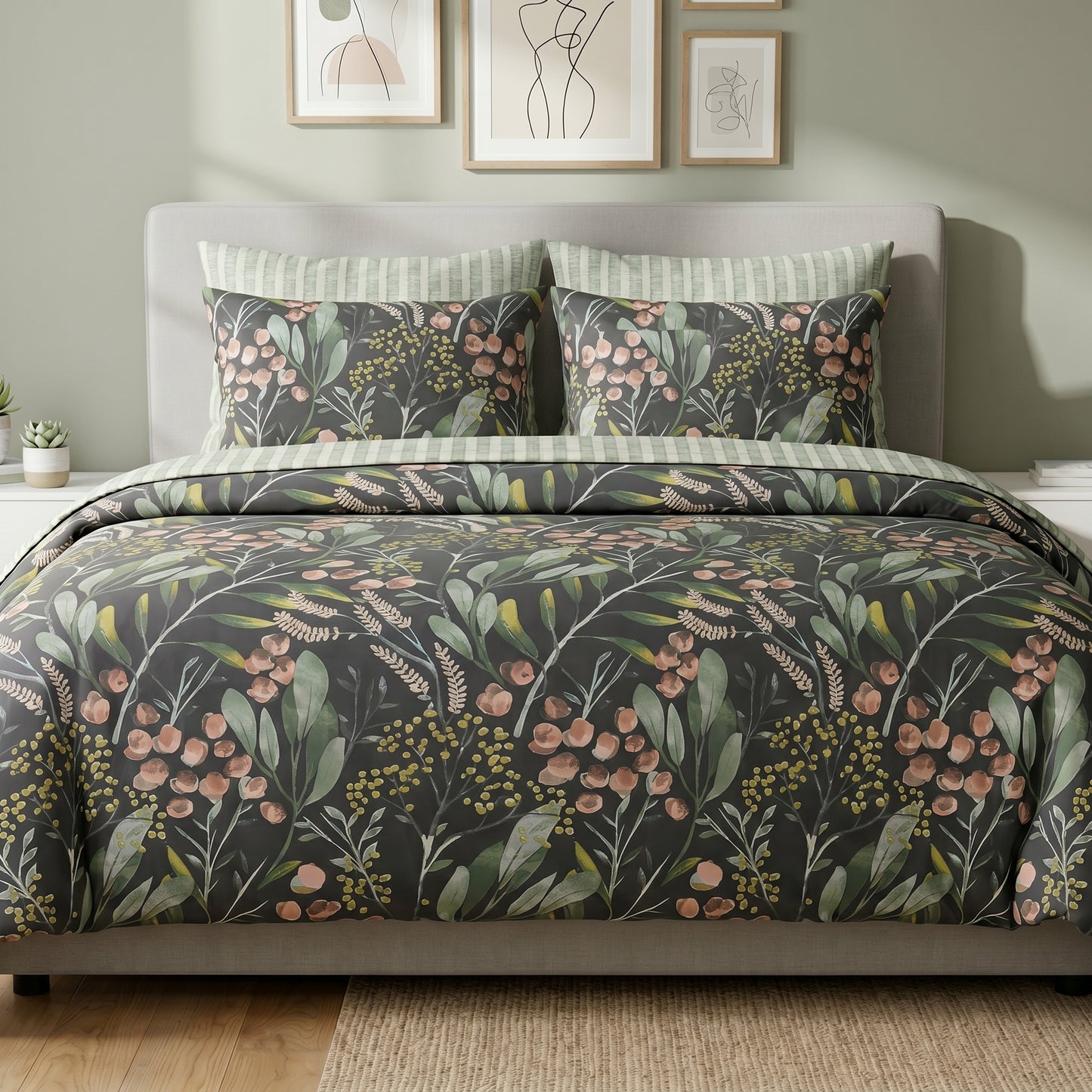 IV933 Cotton Comforter Set - Light Filling