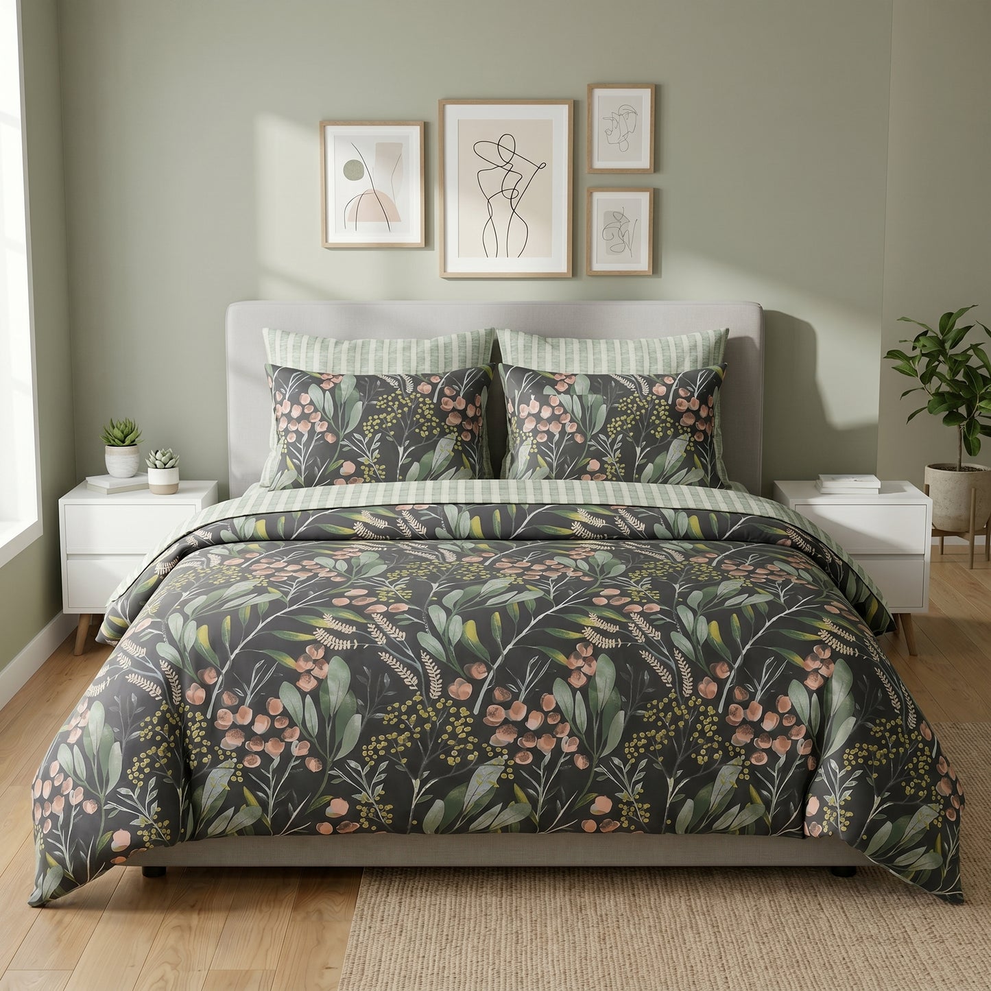 IV933 Cotton Comforter Set - Light Filling
