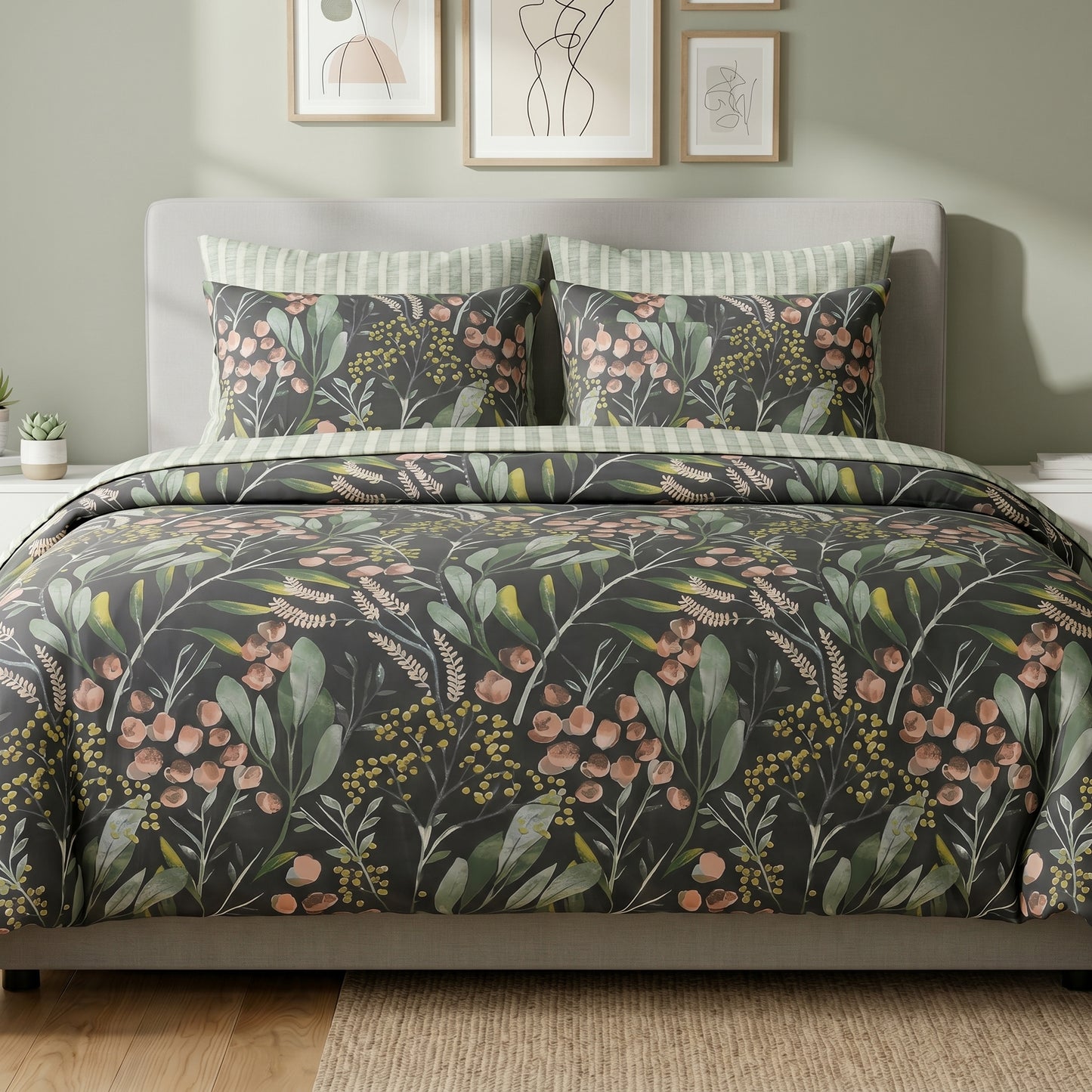 IV933 Cotton Comforter Set - Light Filling