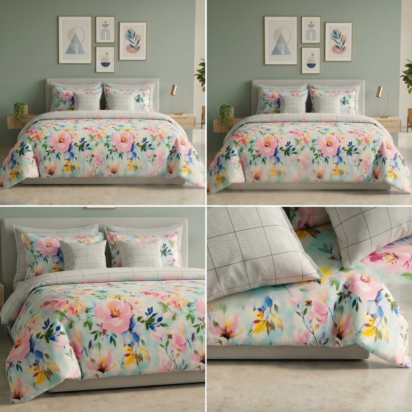 IV932 Cotton Comforter Set - Light Filling