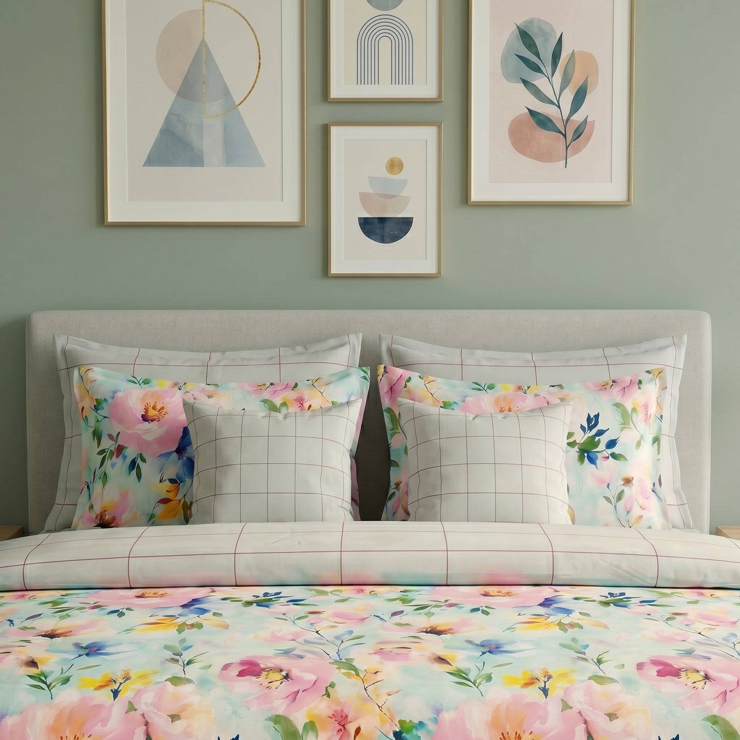 IV932 Cotton Comforter Set - Light Filling