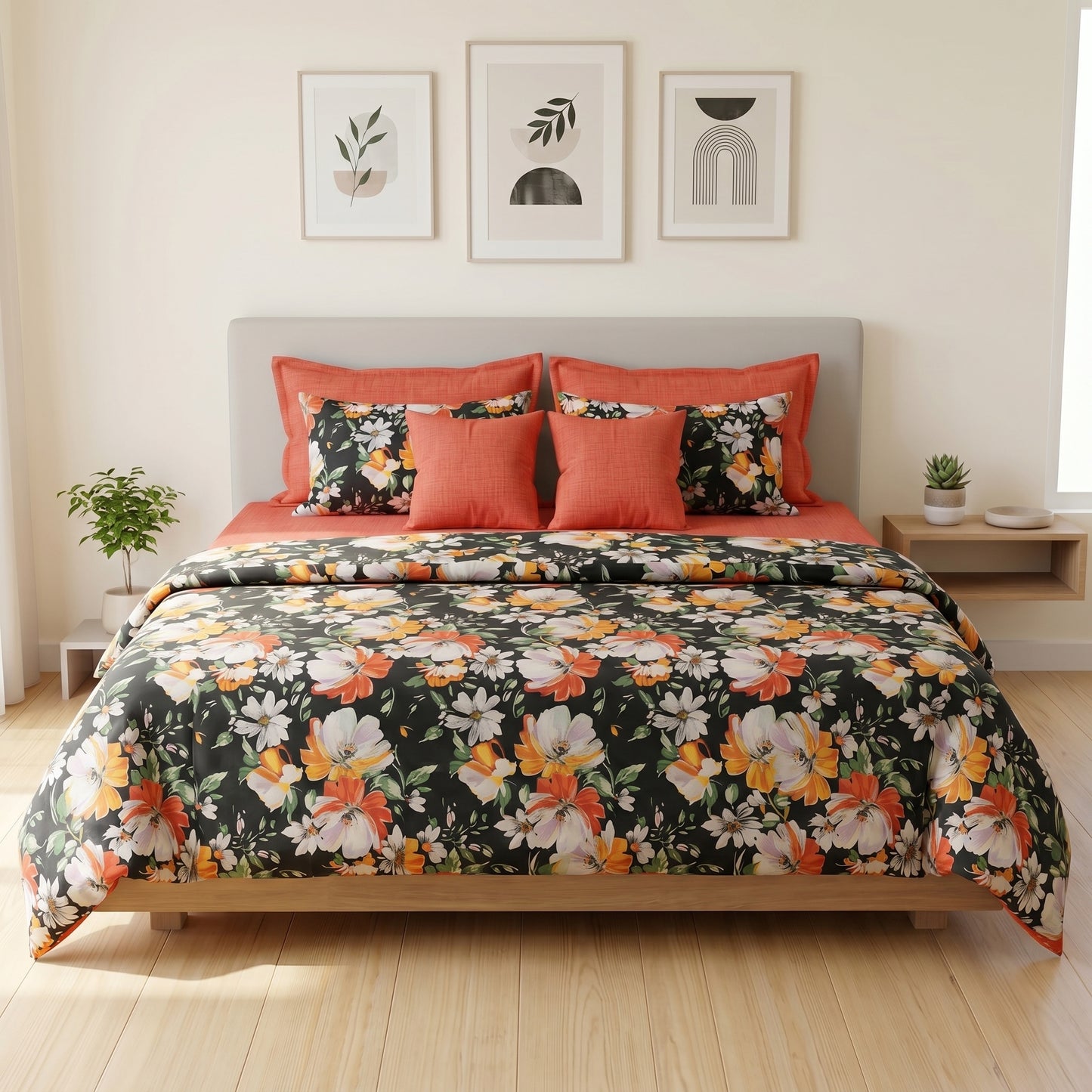 IV930 Cotton Comforter Set - Light Filling