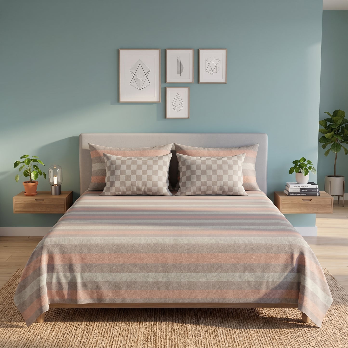 IVB007 Cotton Bed Sheet Set
