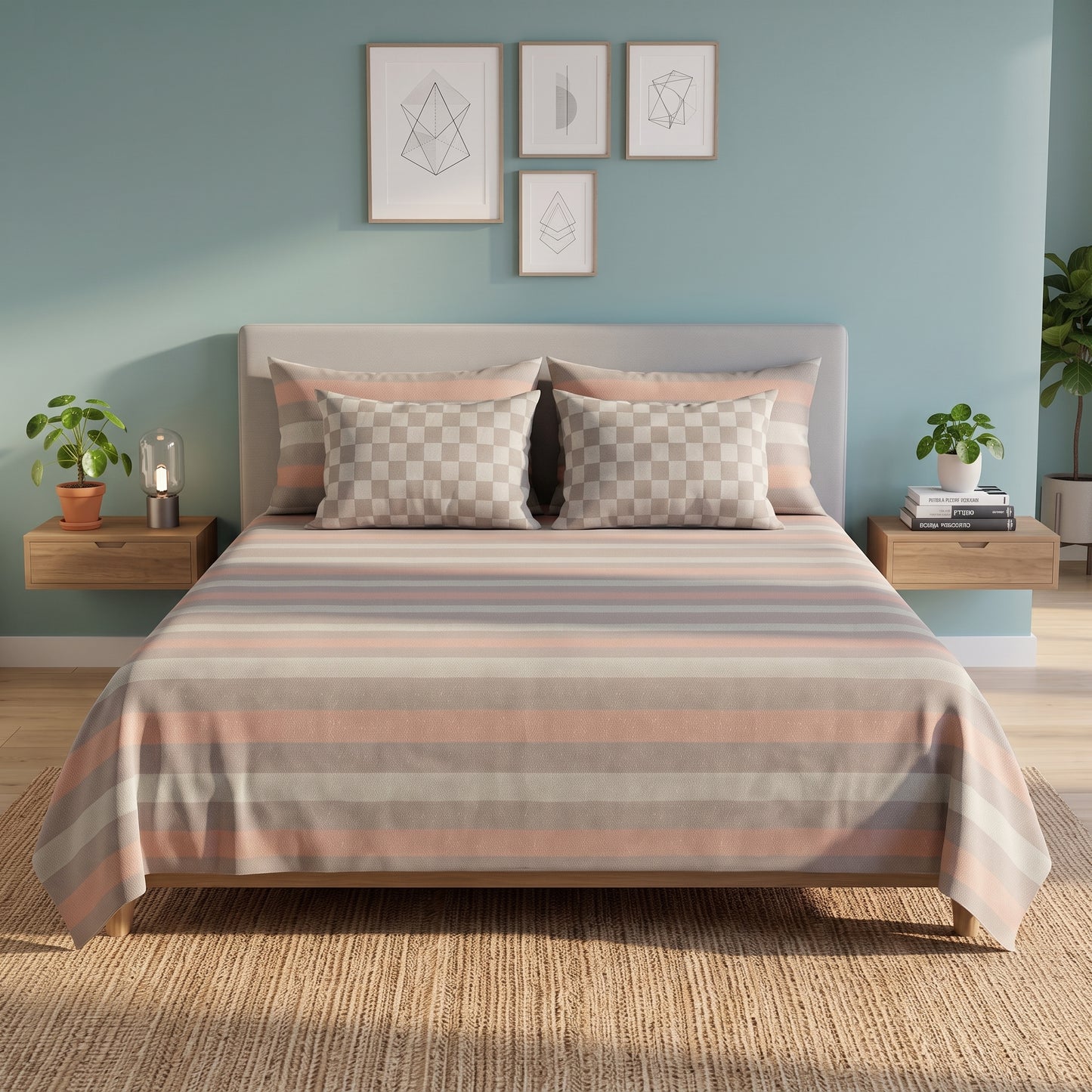 IVB007 Cotton Bed Sheet Set