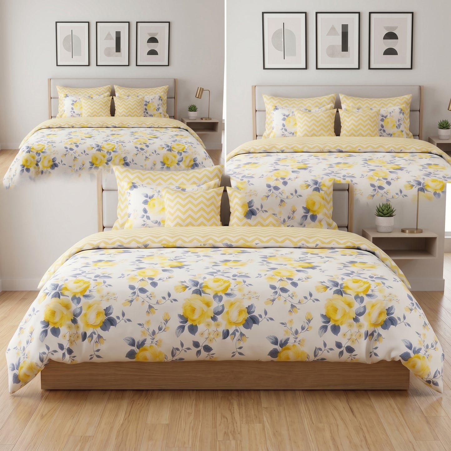 IV944 Cotton Comforter Set - Light Filling