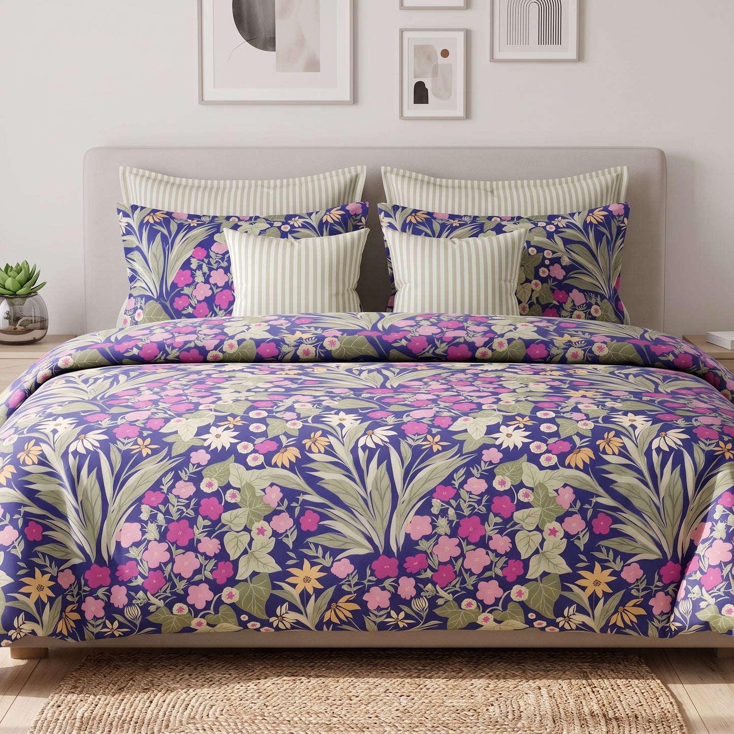IV943 Cotton Duvet Cover Set - Without Filling
