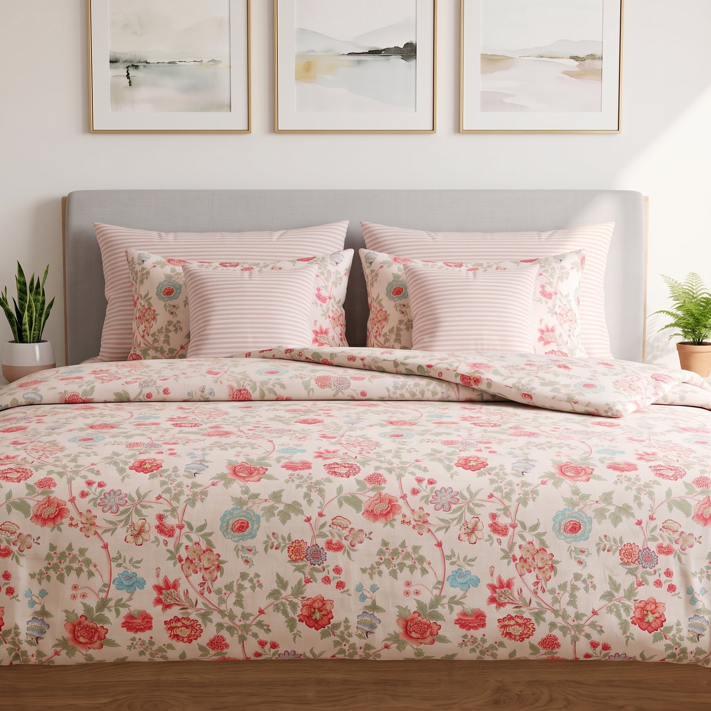 IV941 Cotton Comforter Set - Light Filling