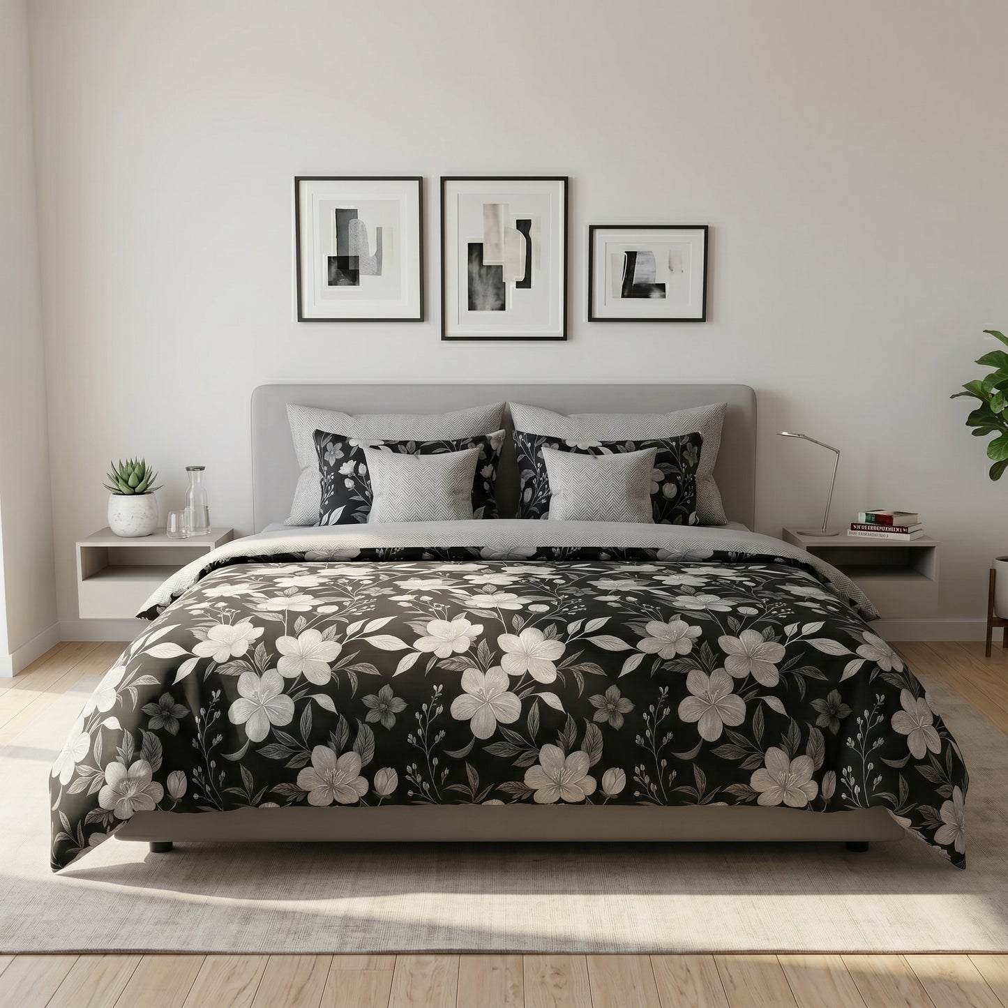IV901 Cotton Duvet Cover Set - Without Filling