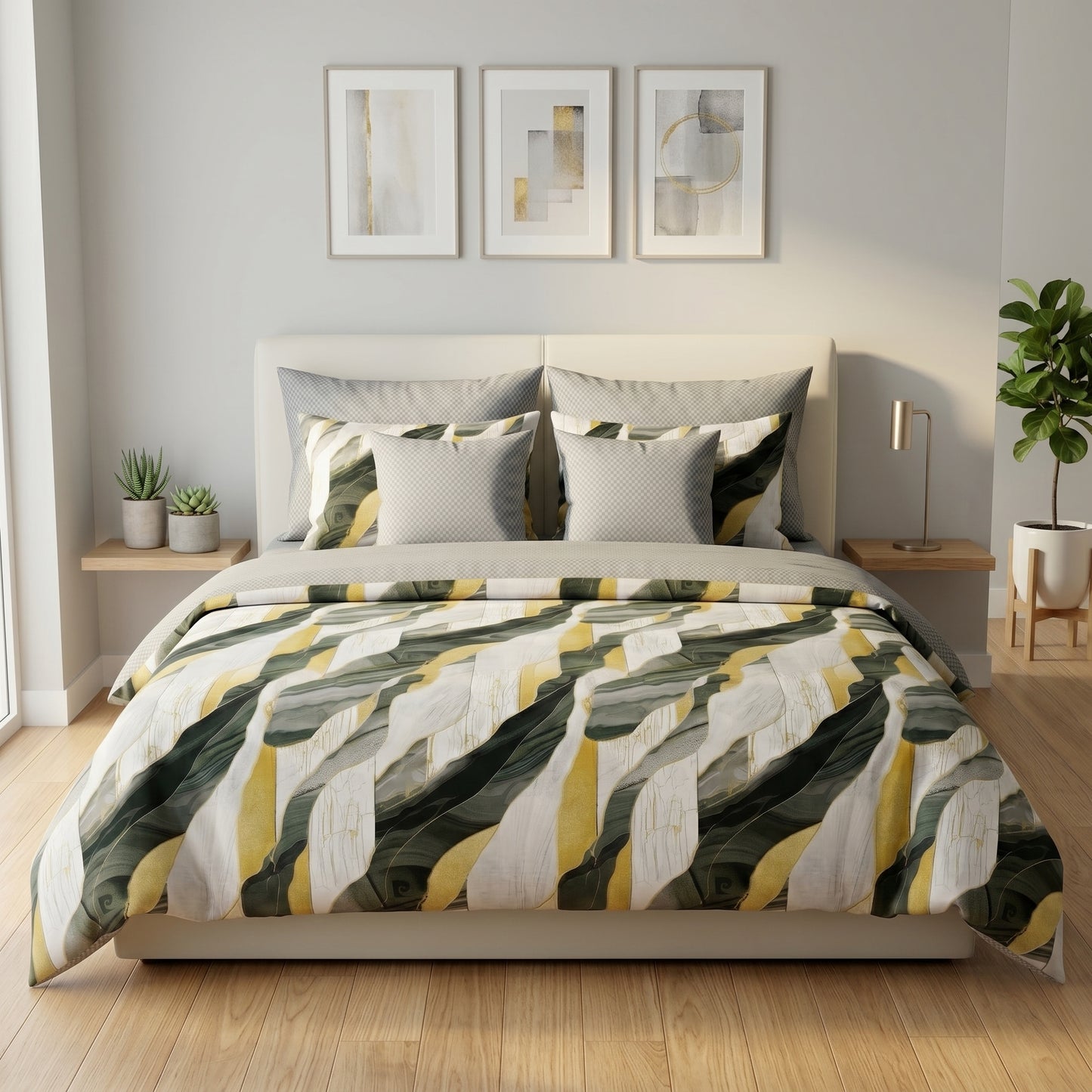 IV905 Cotton Comforter Set - Light Filling