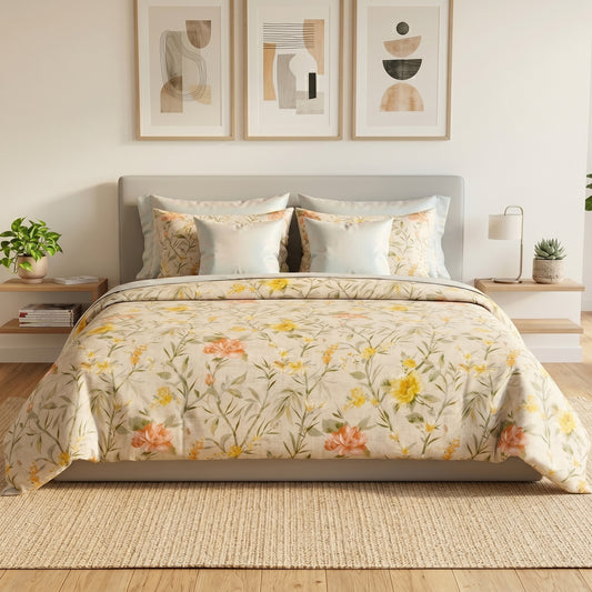 IV914 Percale Cotton Duvet Cover Set - Without Filling
