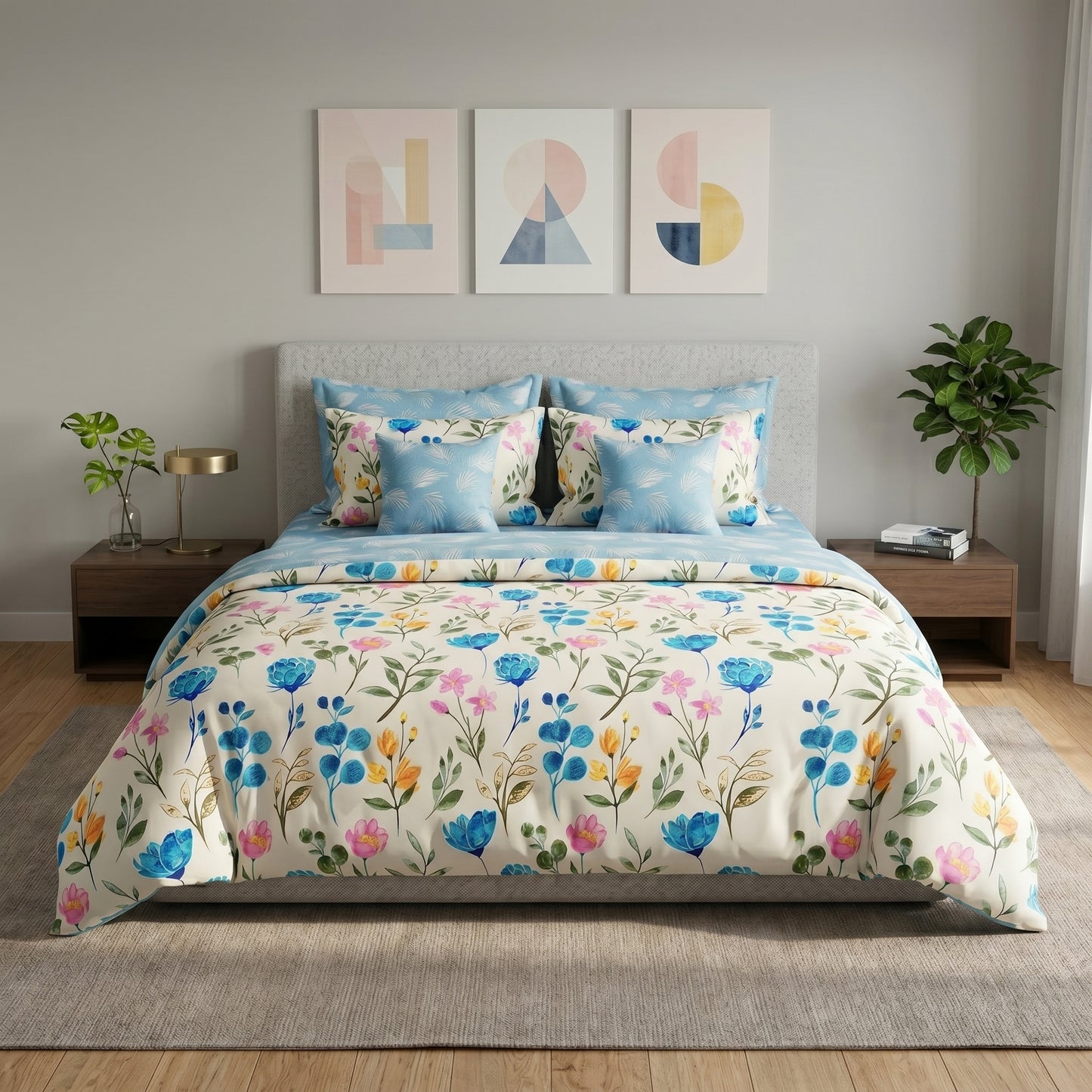IV915 Cotton Duvet Cover Set - Without Filling