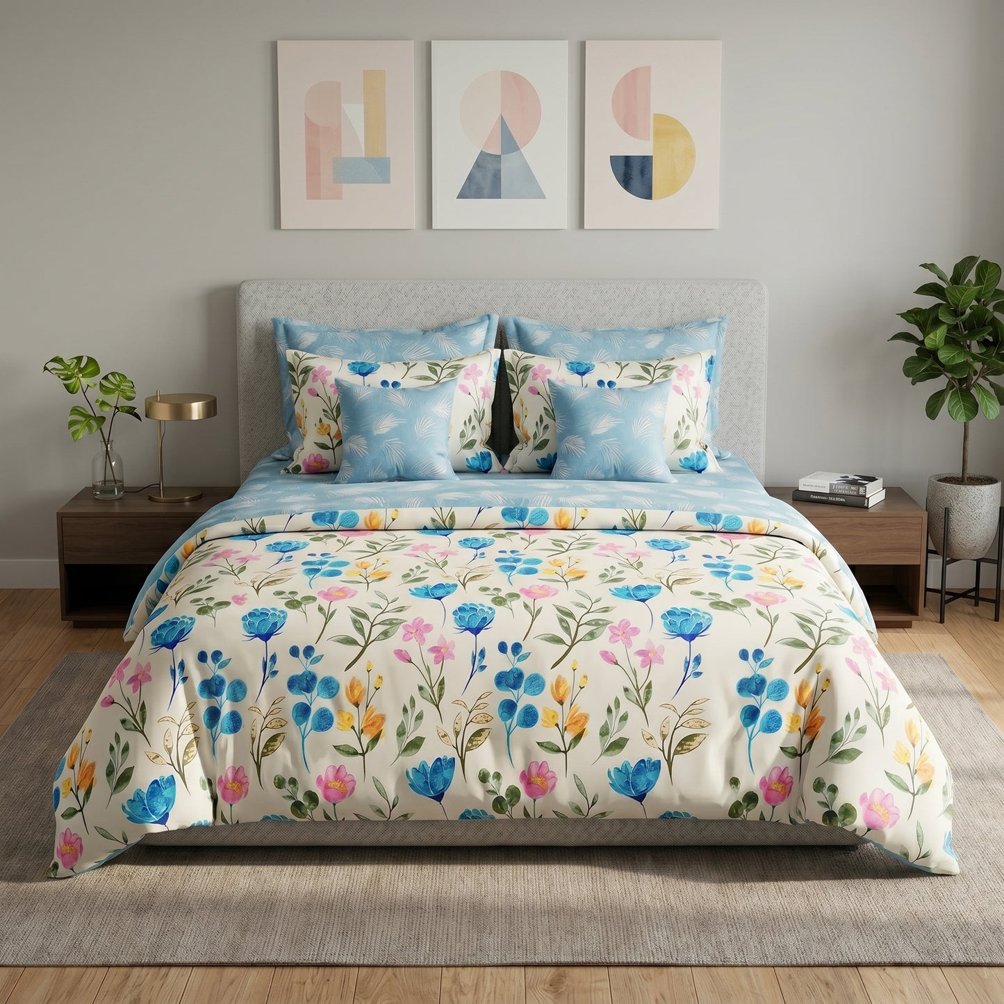 IV915 Cotton Duvet Cover Set - Without Filling