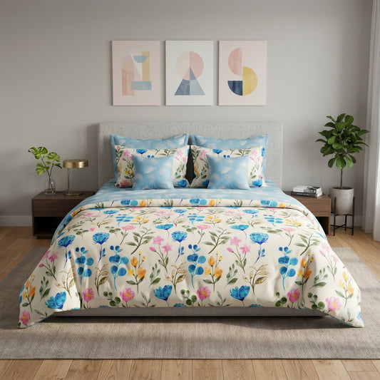 IV915 Cotton Comforter Set - Light Filling