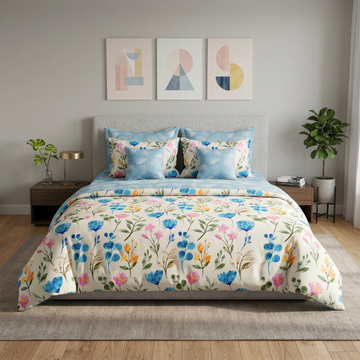 IV915 Cotton Duvet Cover Set - Without Filling
