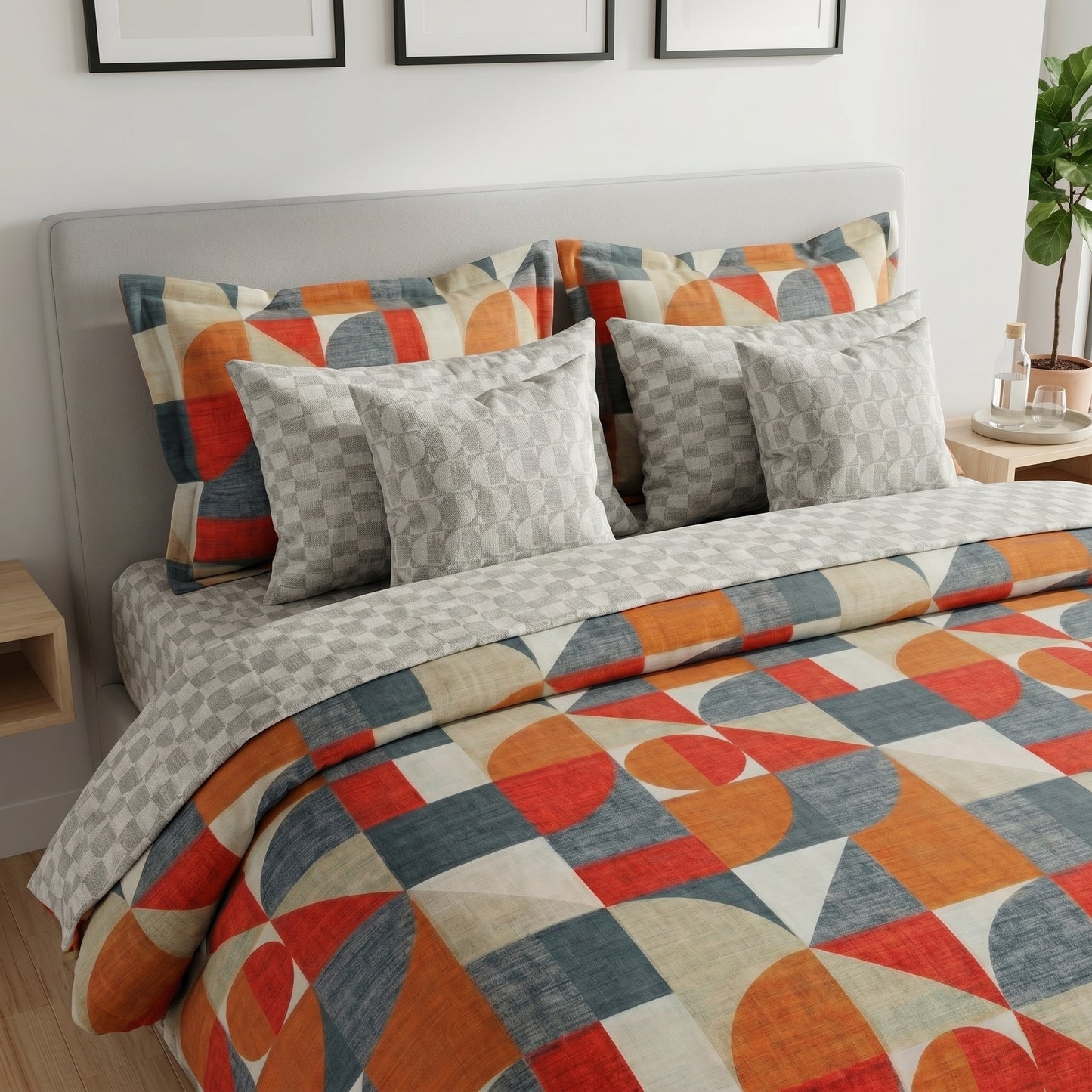 IV872 Cotton Duvet Cover Set - Without Filling