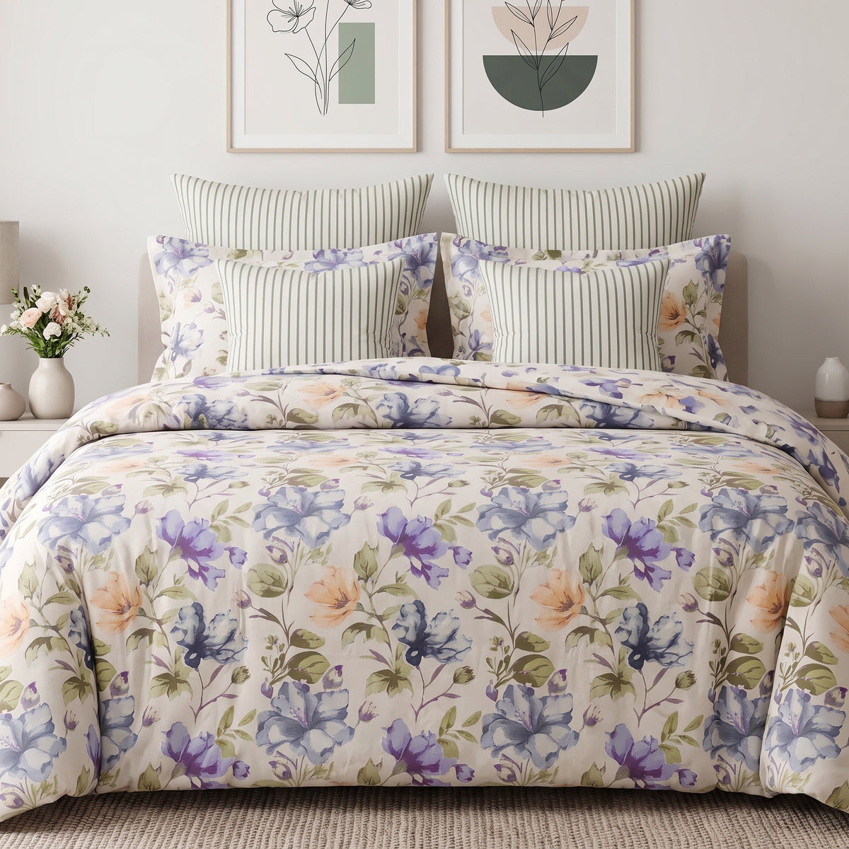 Morning Iris Duvet Cover Set