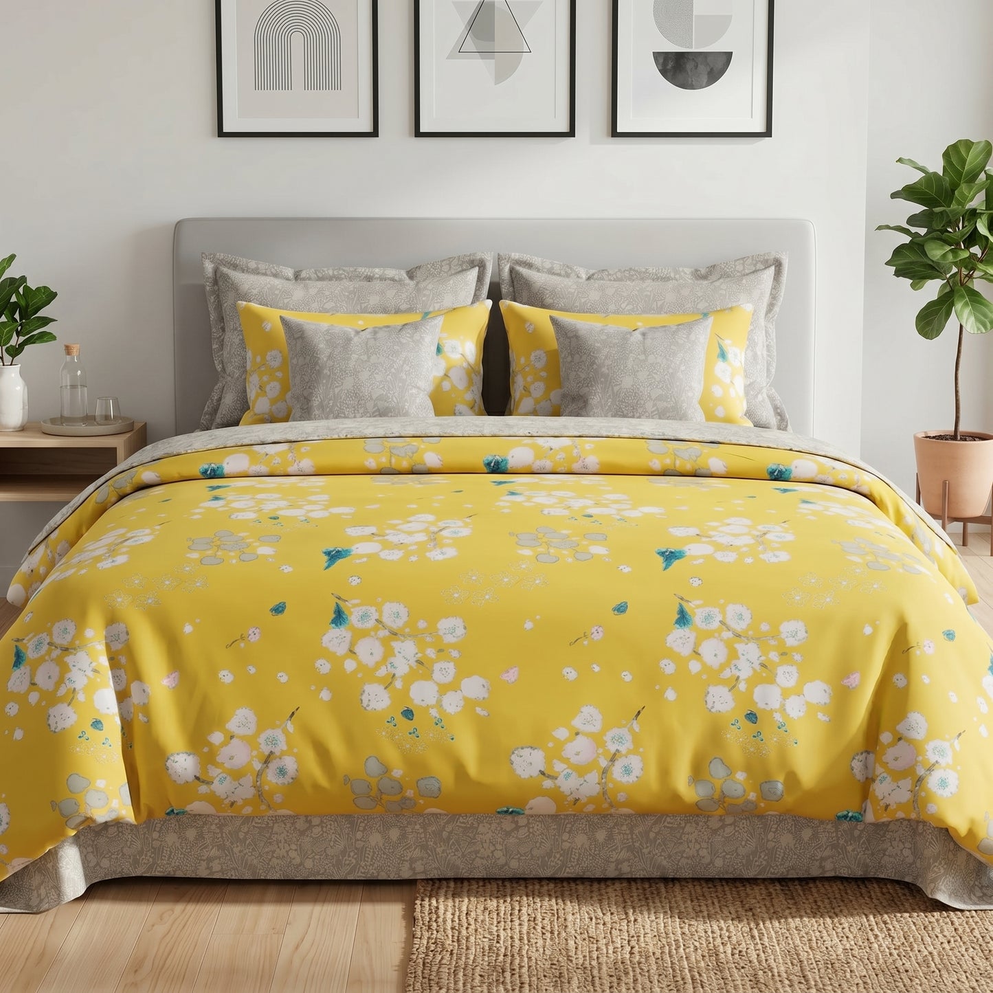 IV877 Cotton Duvet Cover Set - Without Filling