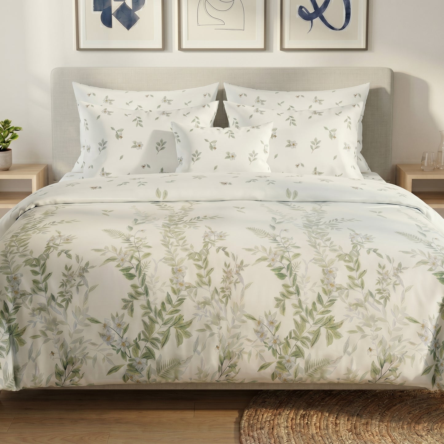IV873 Cotton Comforter Set - Light Filling
