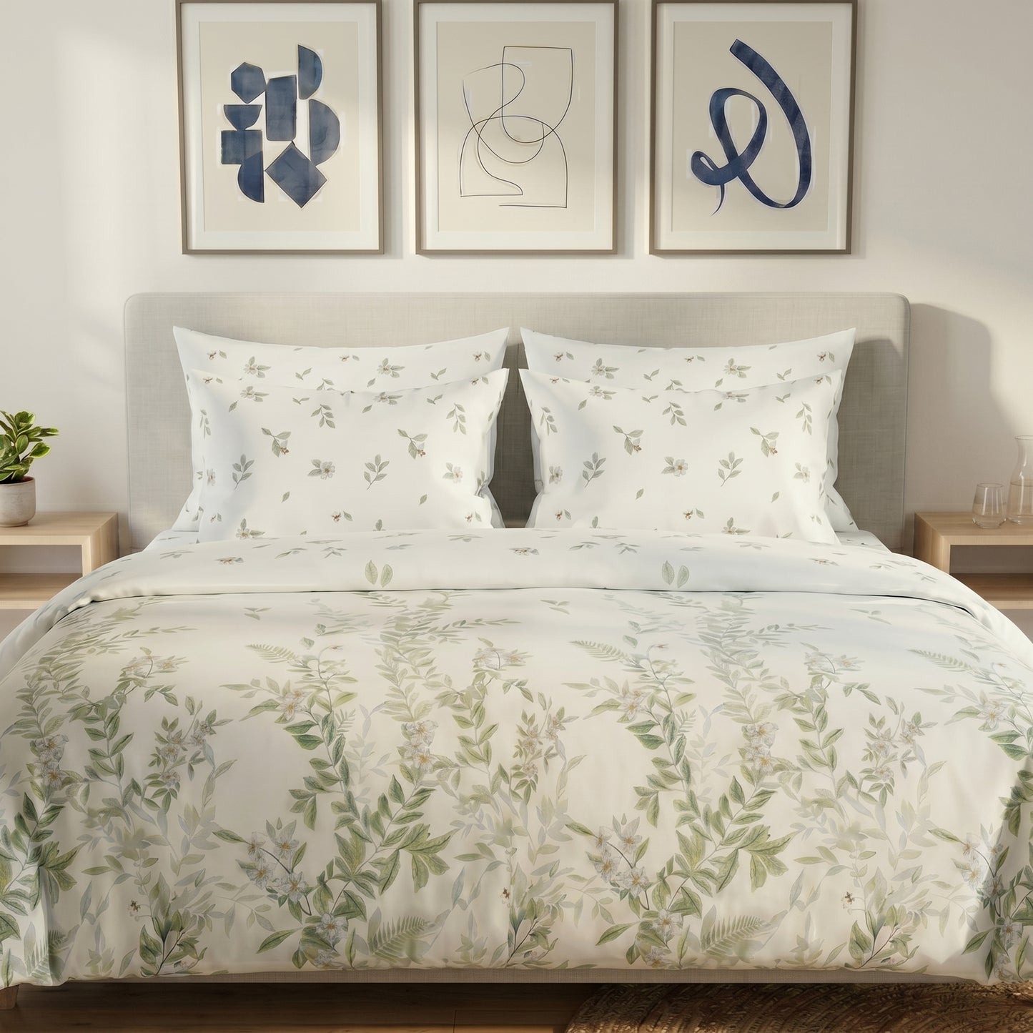 IV873 Cotton Comforter Set - Light Filling