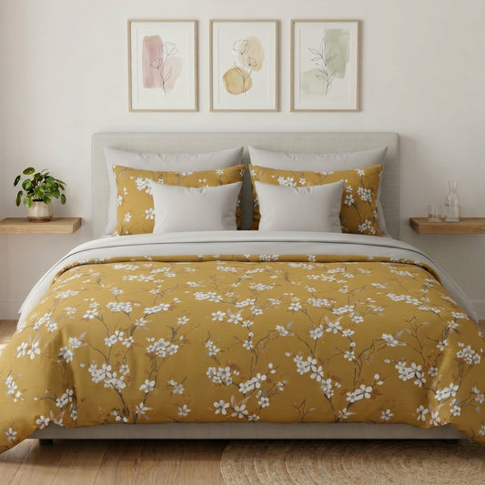 IV871 Luxury Cotton Satin Comforter Set - Light Filling