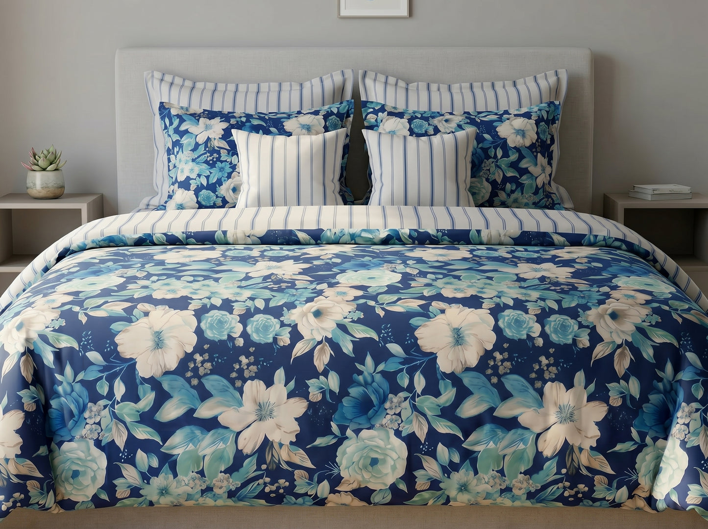 IV882 Cotton Comforter Set - Light Filling