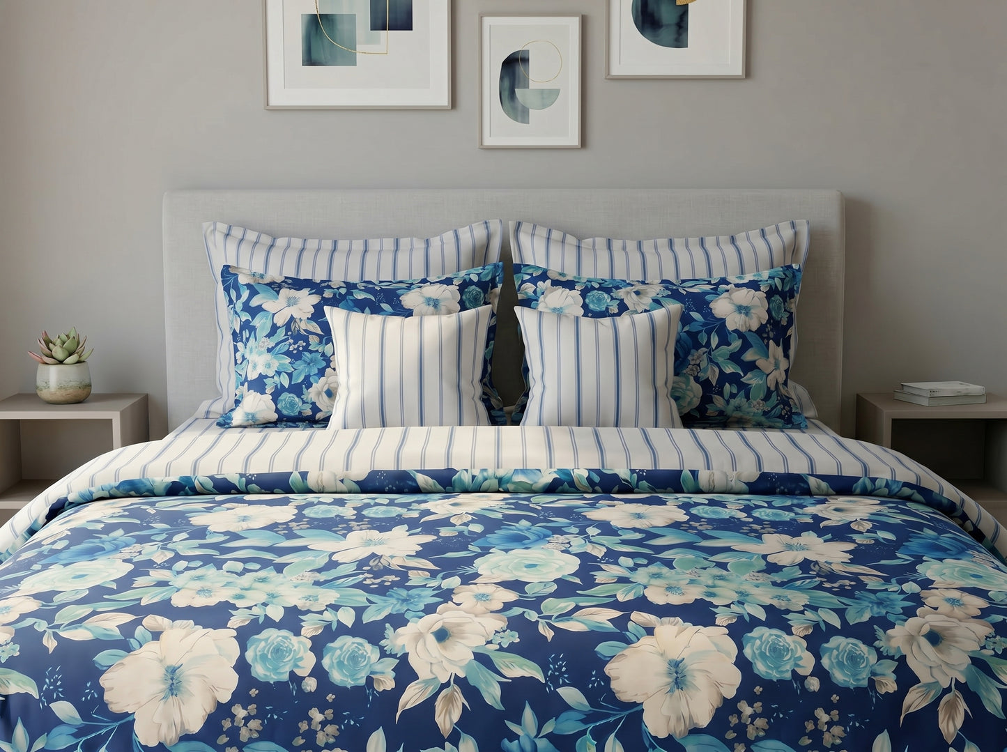 IV882 Cotton Comforter Set - Light Filling