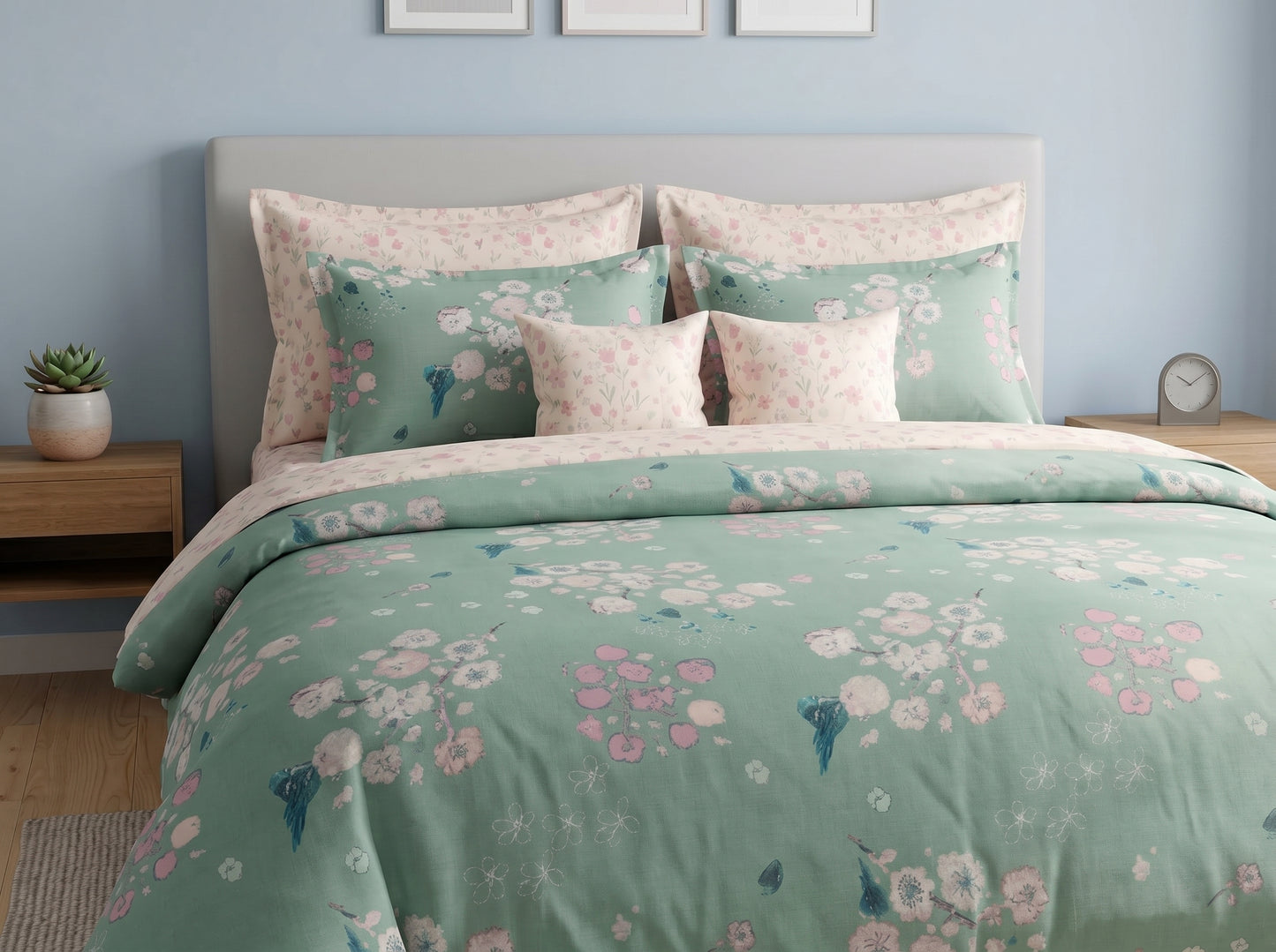 IV883 Cotton Comforter Set - Light Filling