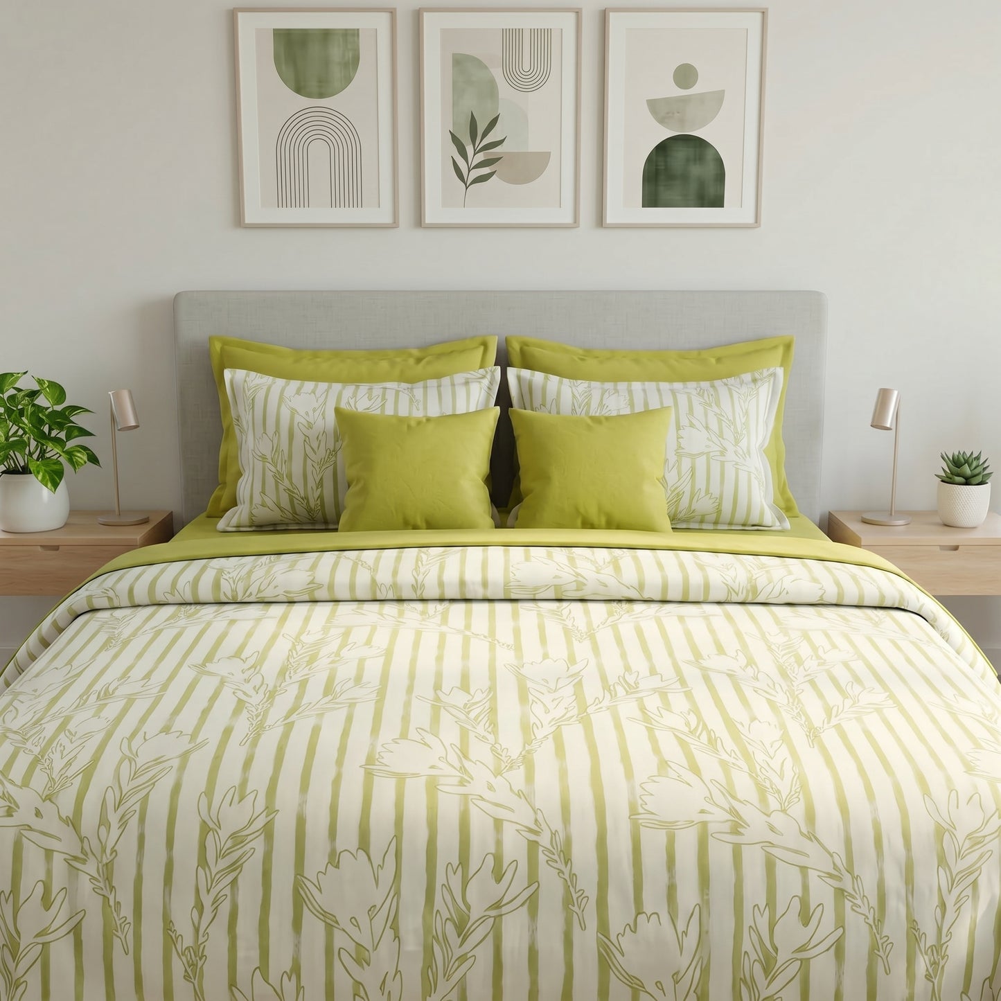 IV893 Cotton Comforter Set - Light Filling