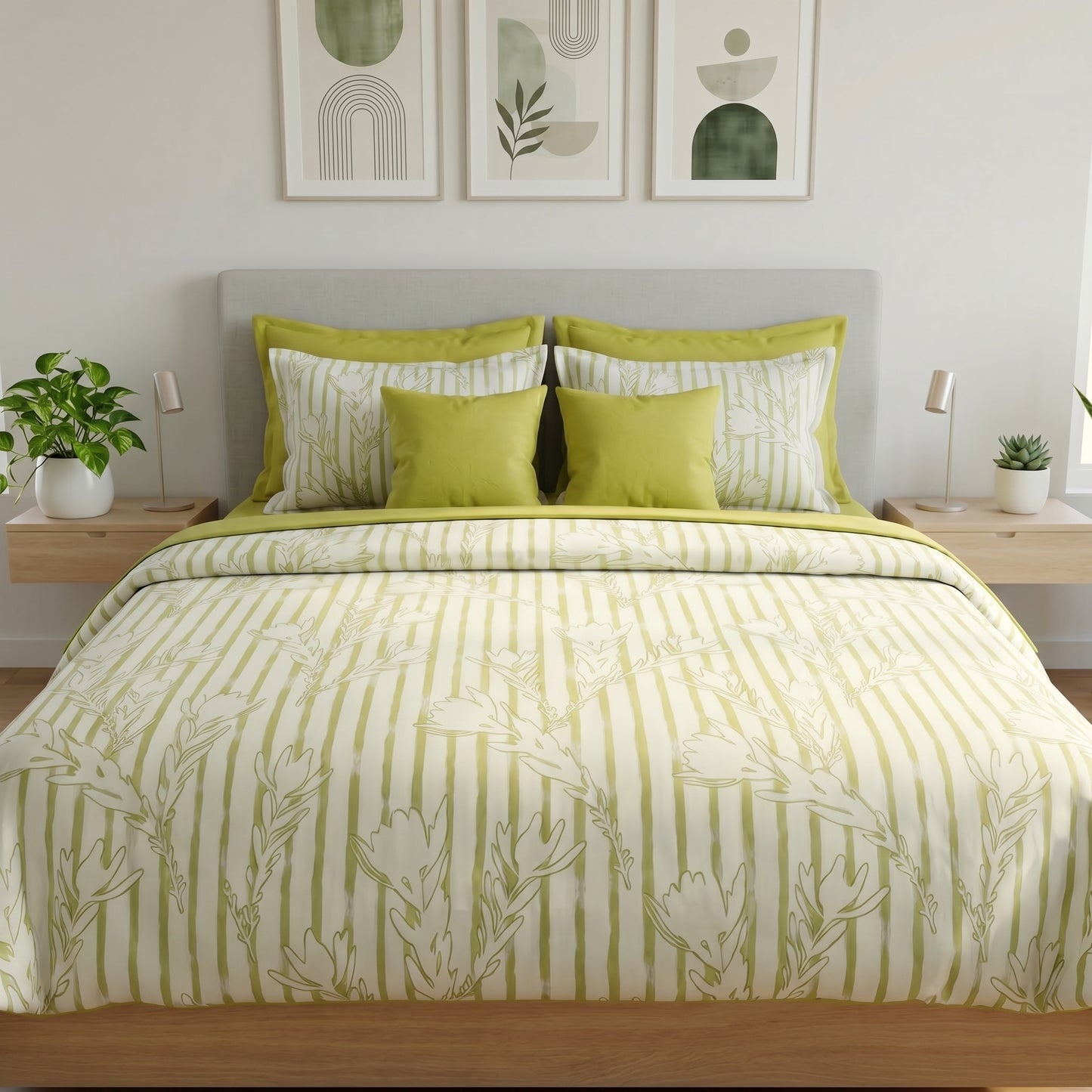 IV893 Cotton Comforter Set - Light Filling