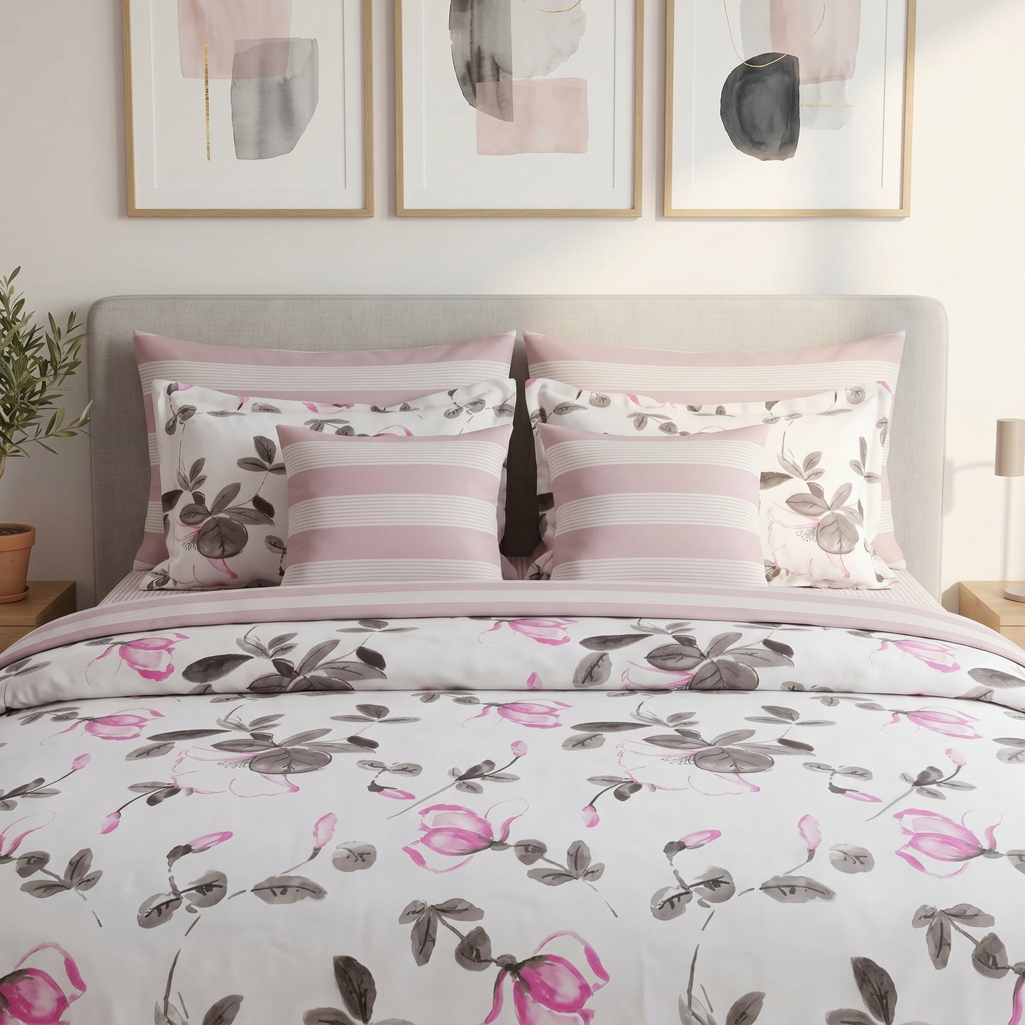 IV894 Cotton Comforter Set - Light Filling