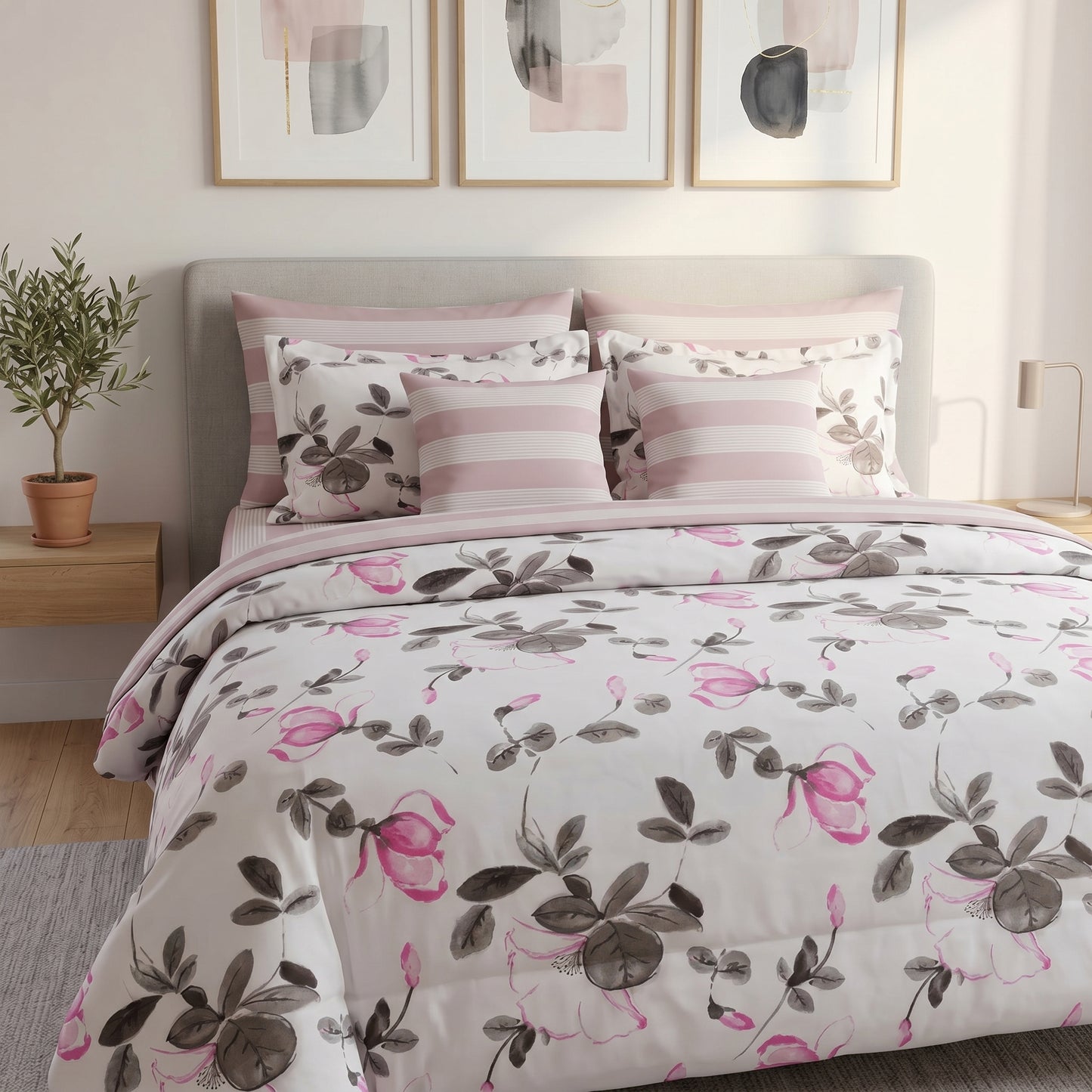 IV894 Cotton Comforter Set - Light Filling