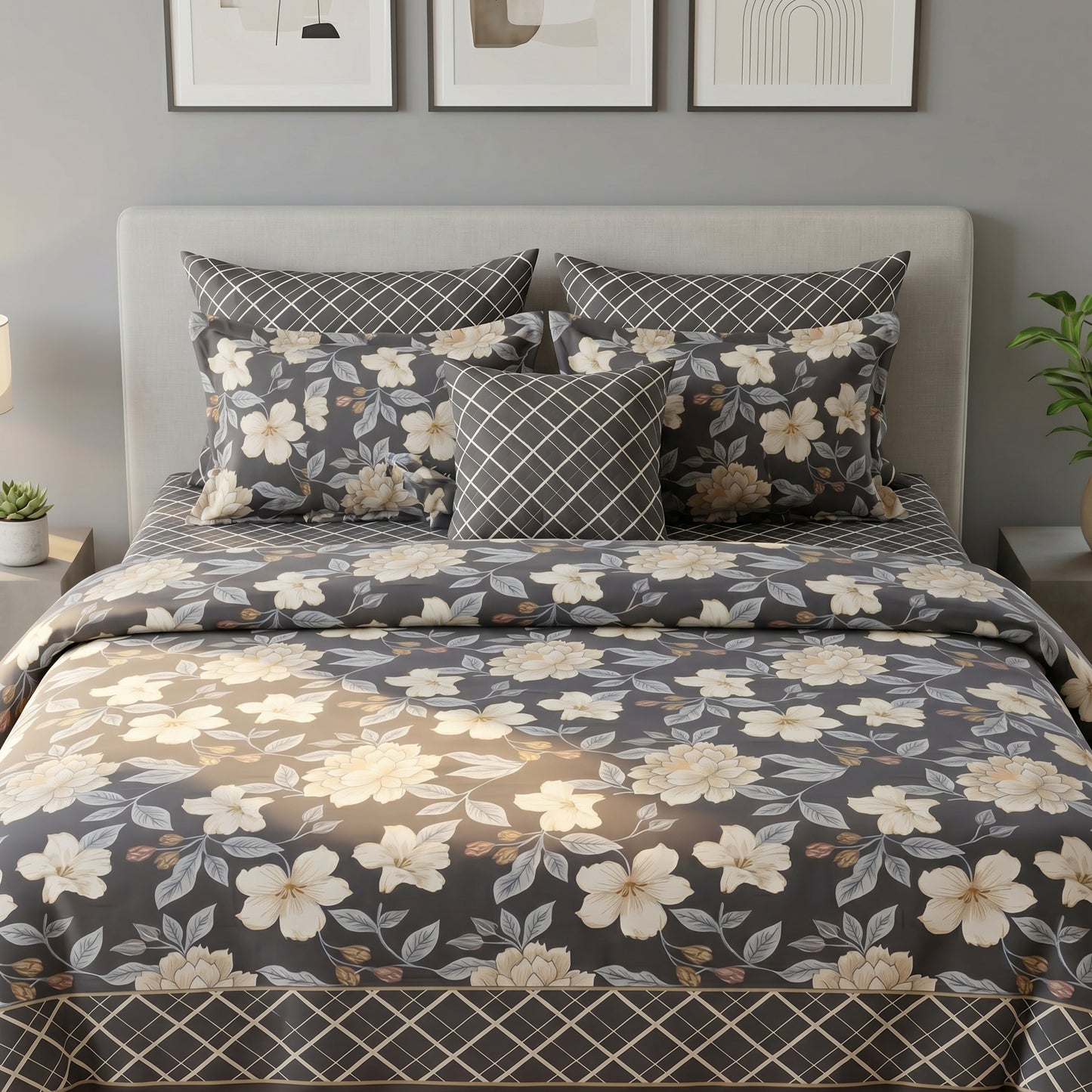 IV891 Cotton Comforter Set - Light Filling