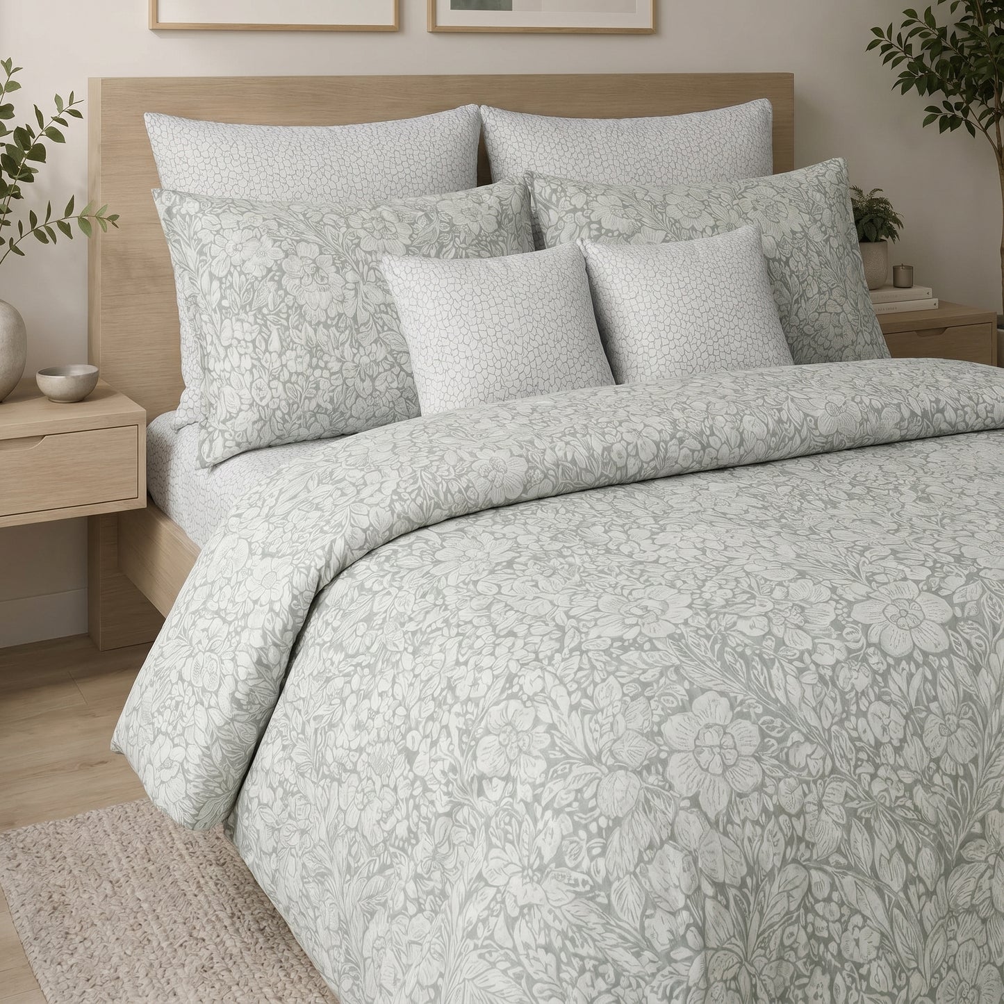 IV895 Cotton Comforter Set - Light Filling