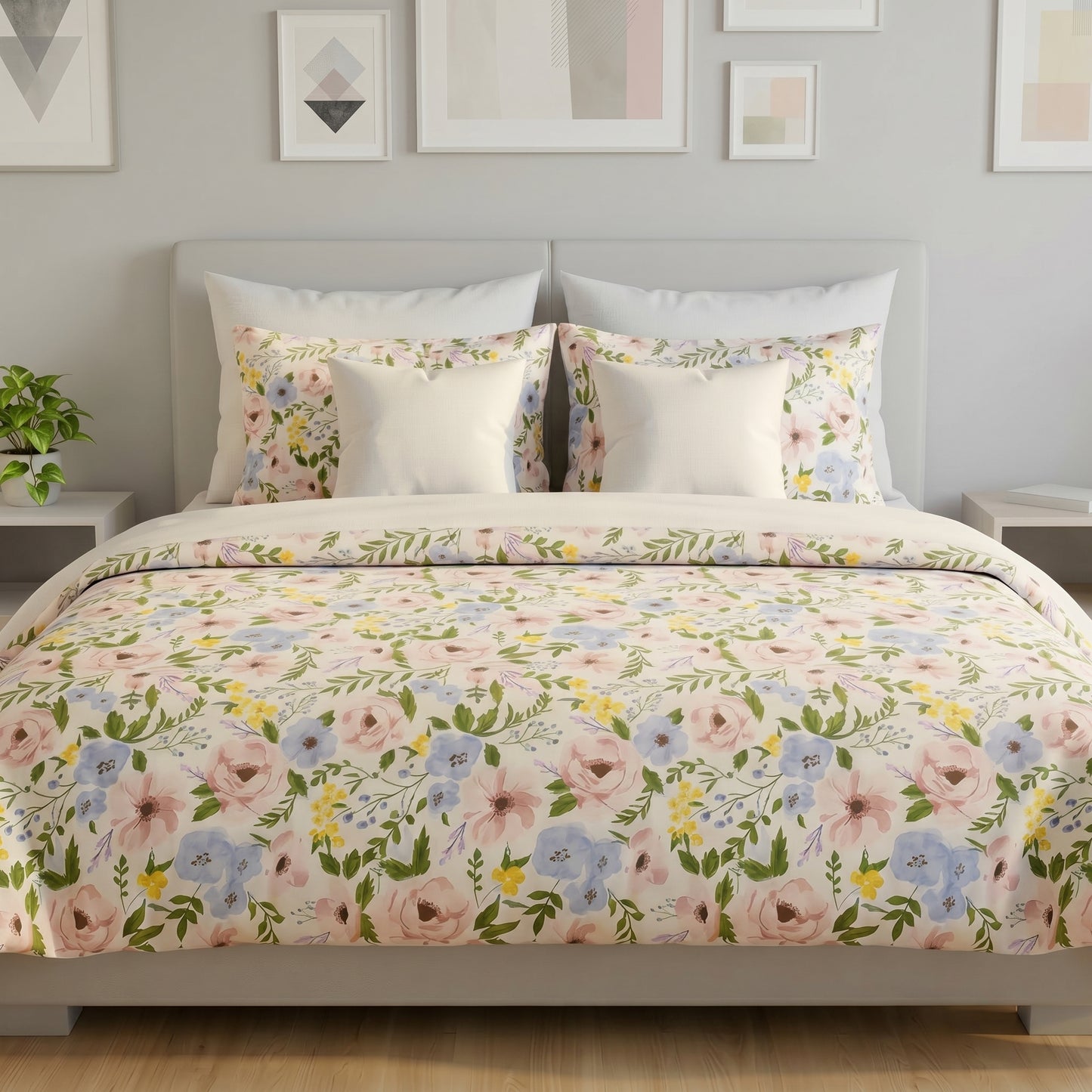 IV902 Cotton Comforter Set - Light Filling
