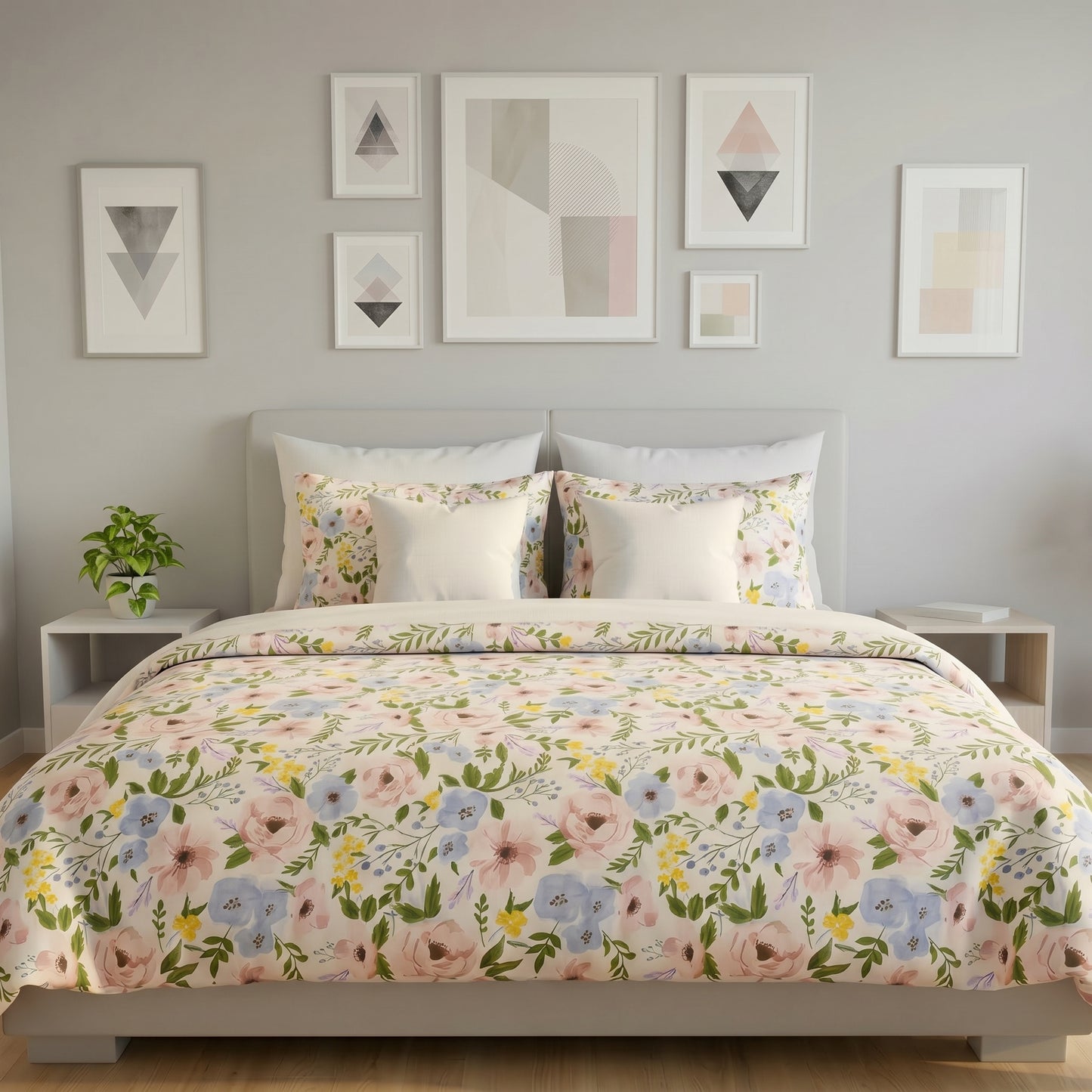 IV902 Cotton Duvet Cover Set - Without Filling