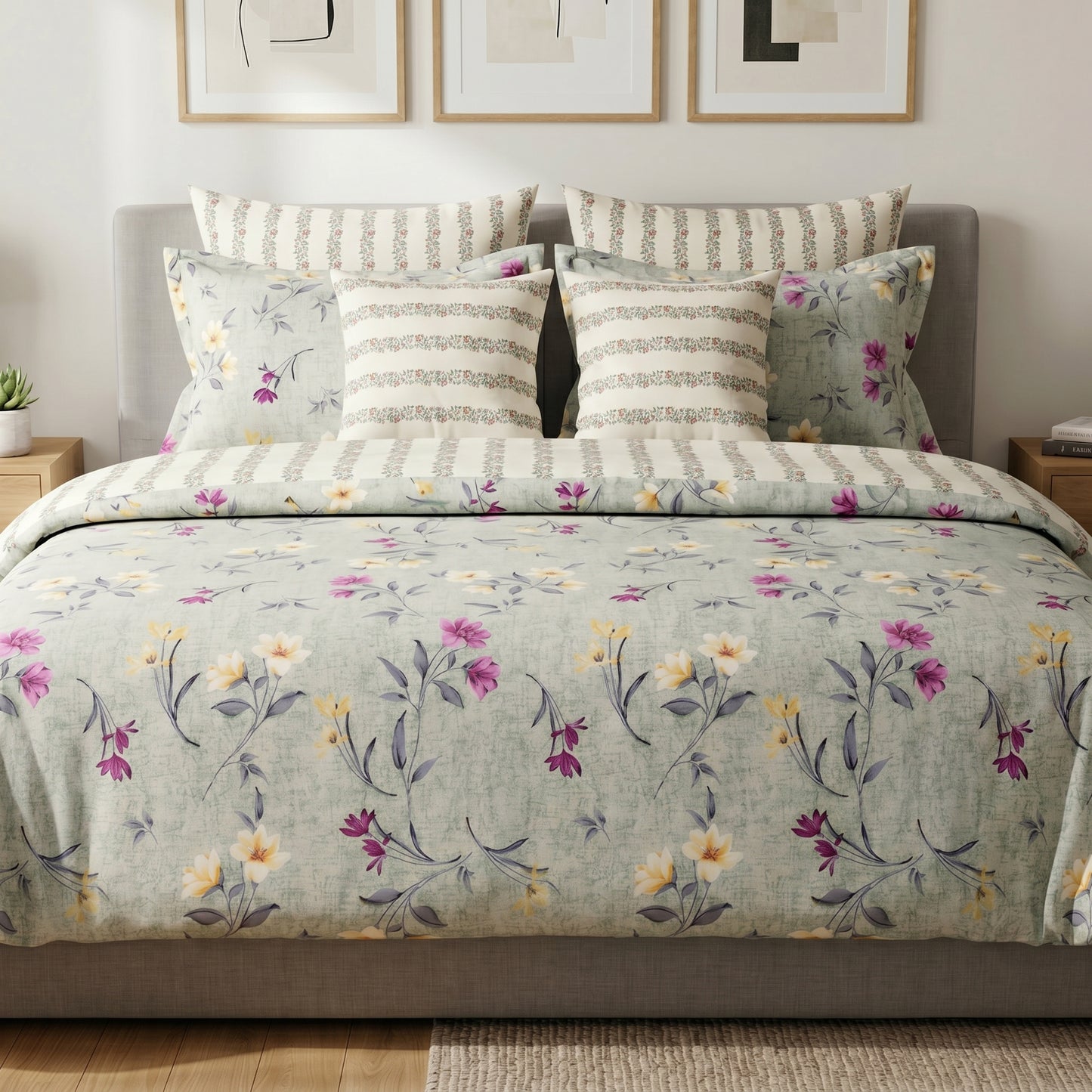 IV903 Cotton Comforter Set - Light Filling